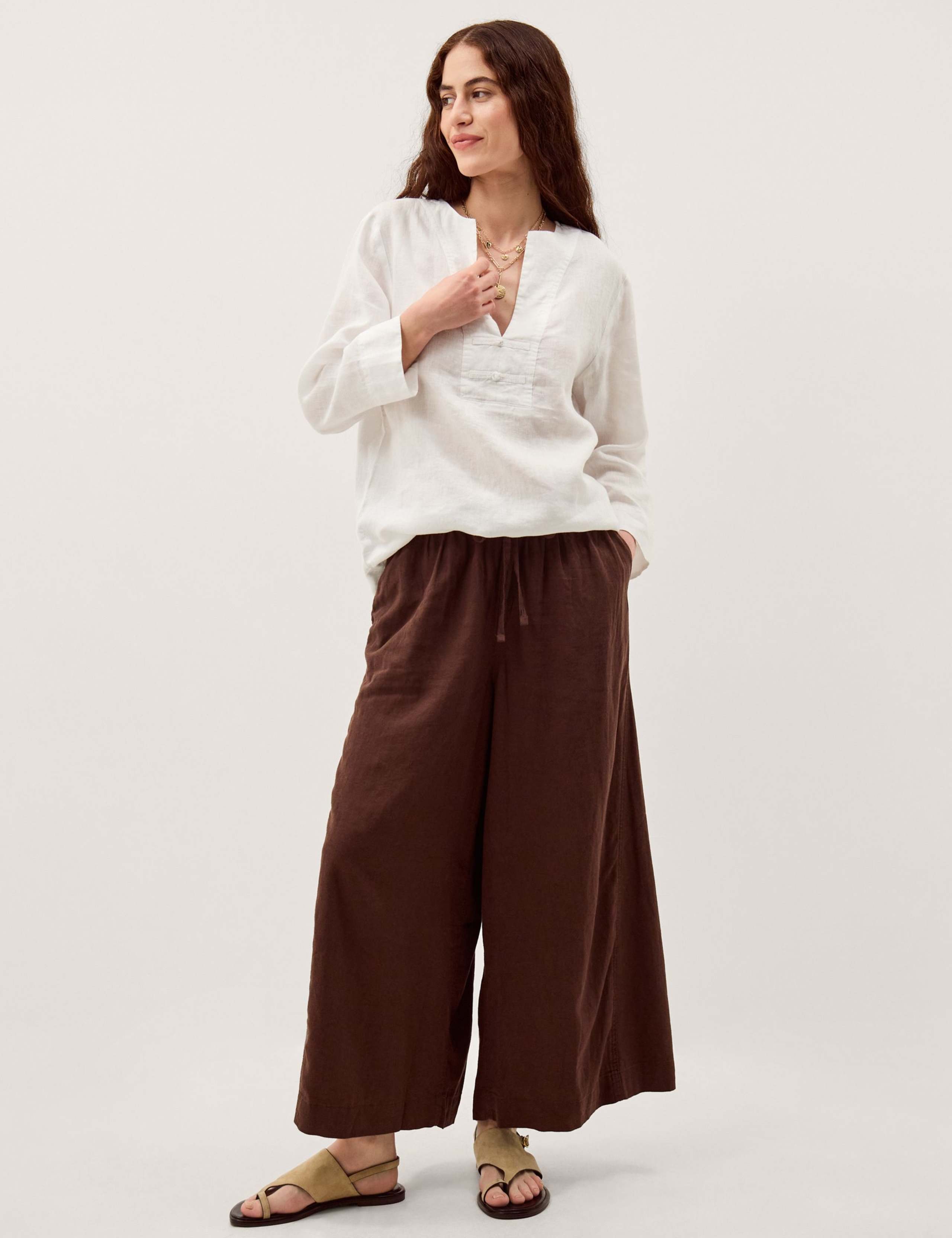 Pure Linen V-Neck Top 5 of 5