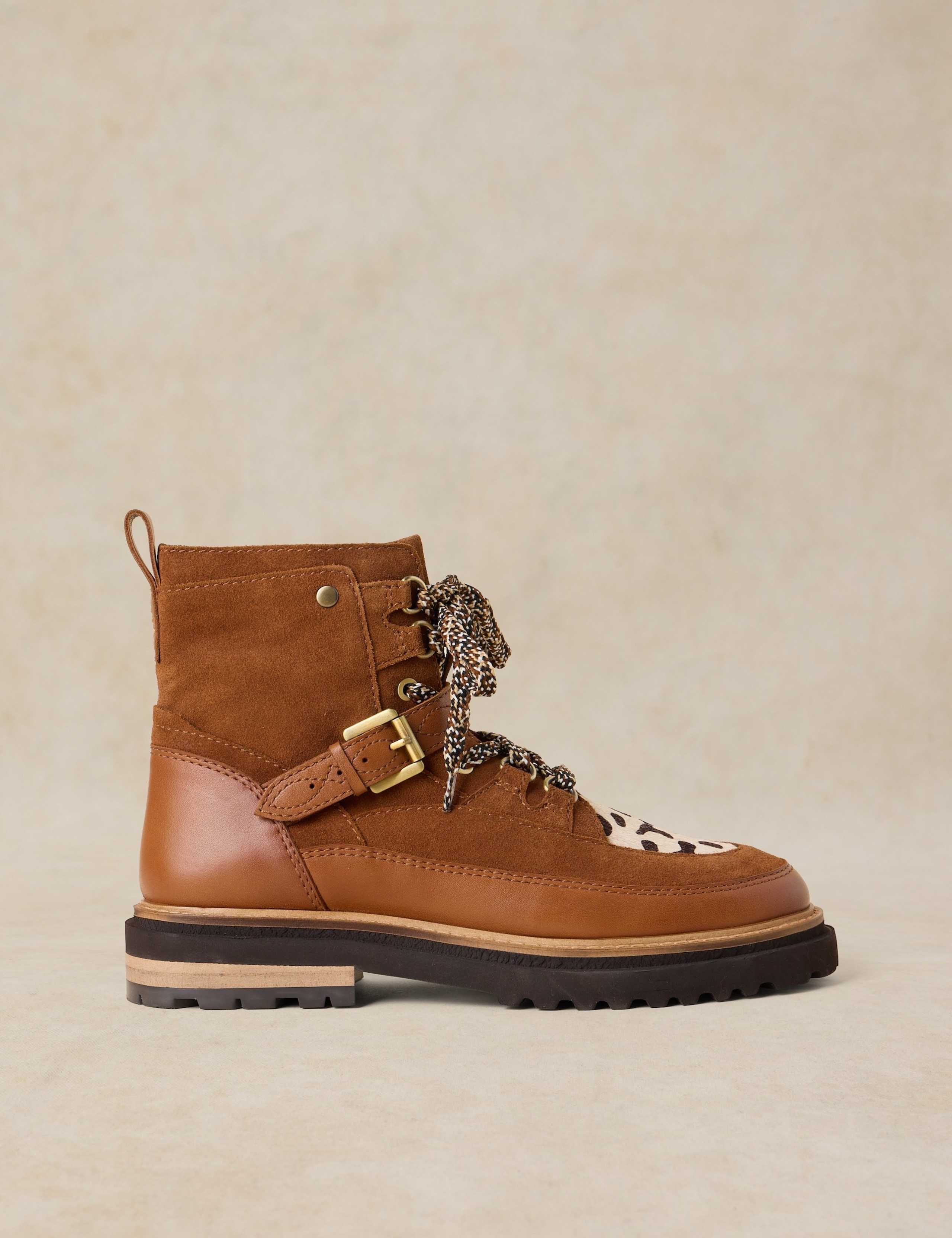 Leather Lace Up Boots 1 of 4