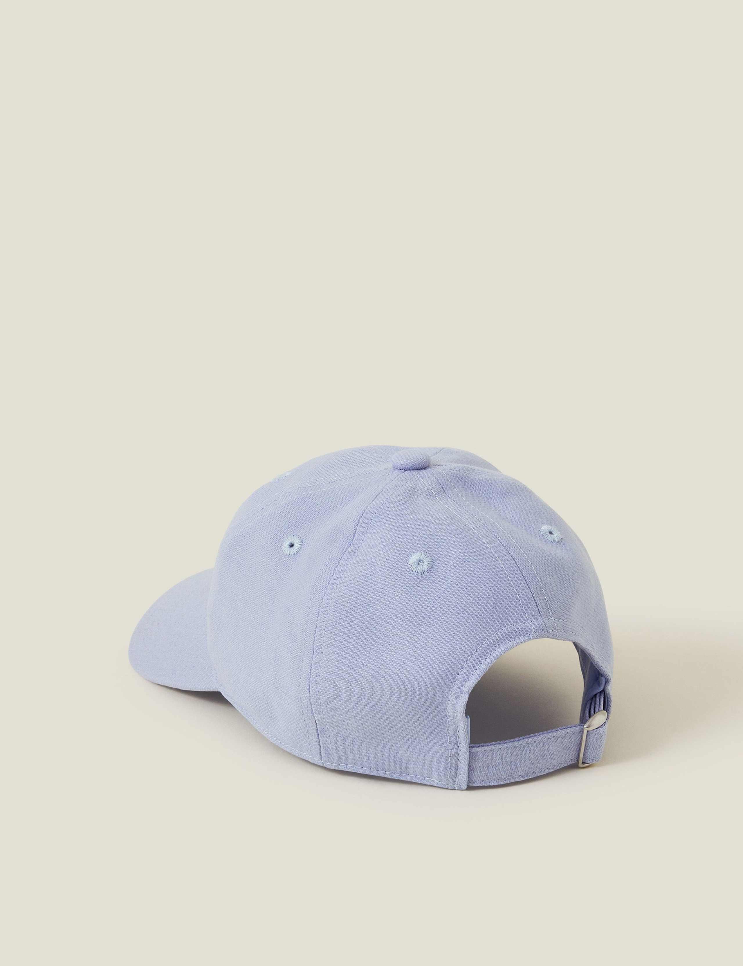 Twill Baseball Cap with Linen 2 of 3