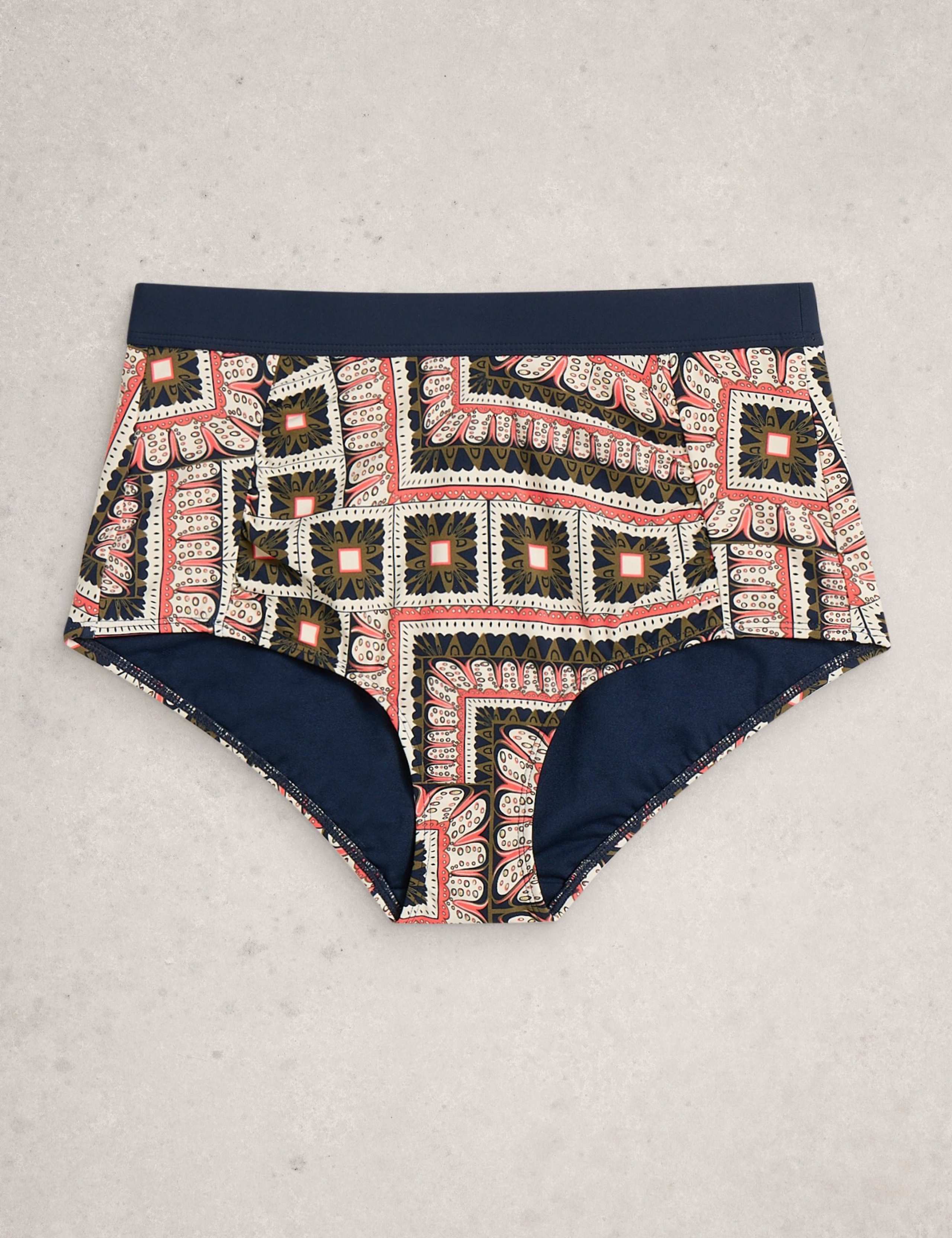 Printed High Waisted Bikini Bottoms 2 of 6