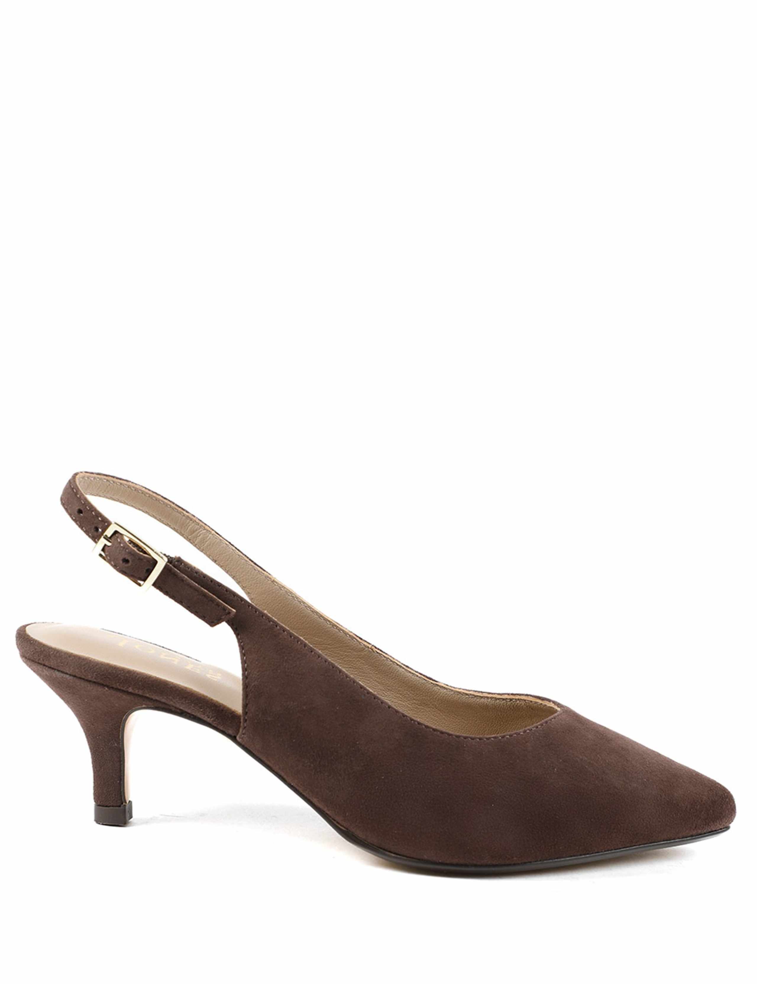 Suede Kitten Heel Slingback Shoes 2 of 6