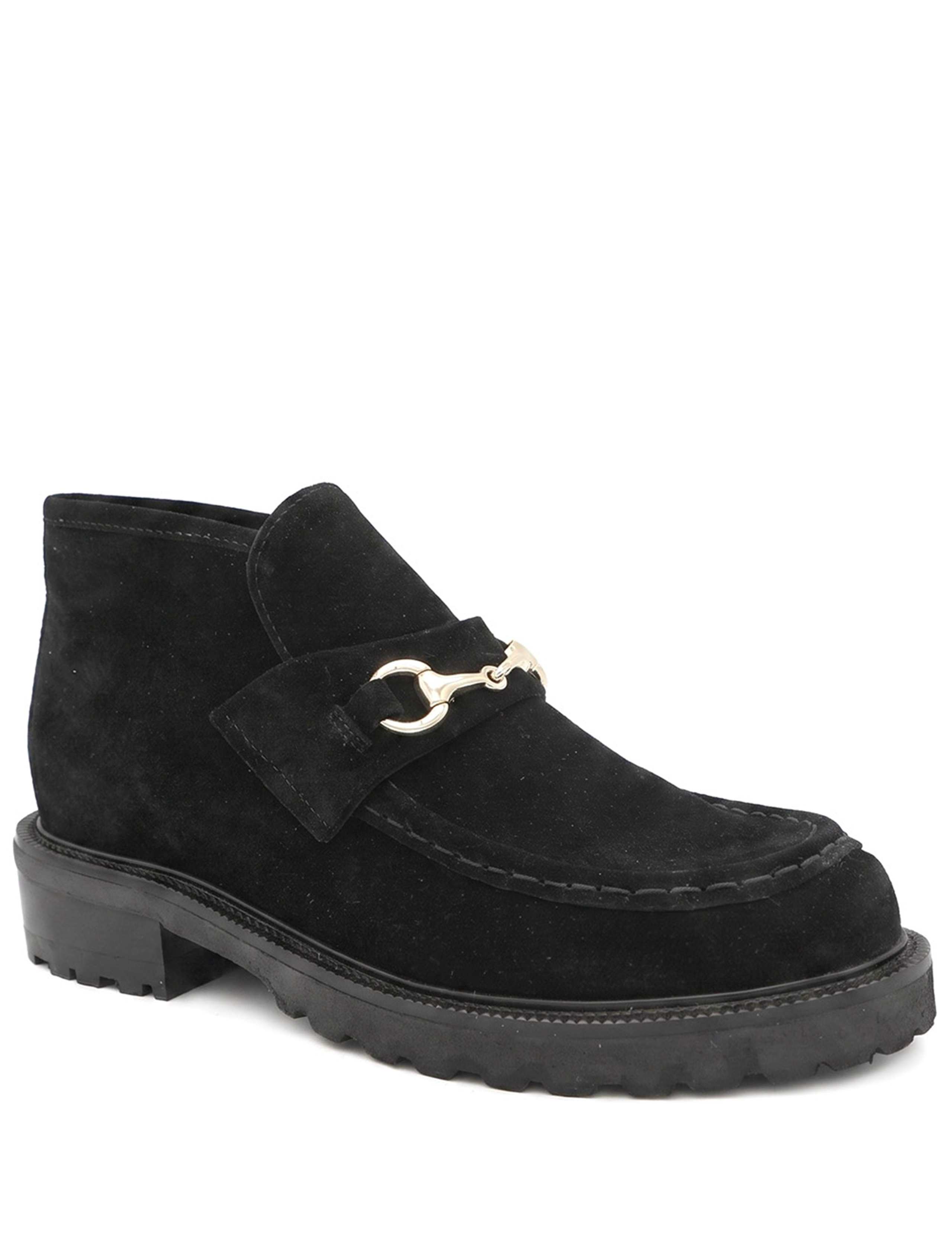 Suede Block Heel Ankle Boots 2 of 5