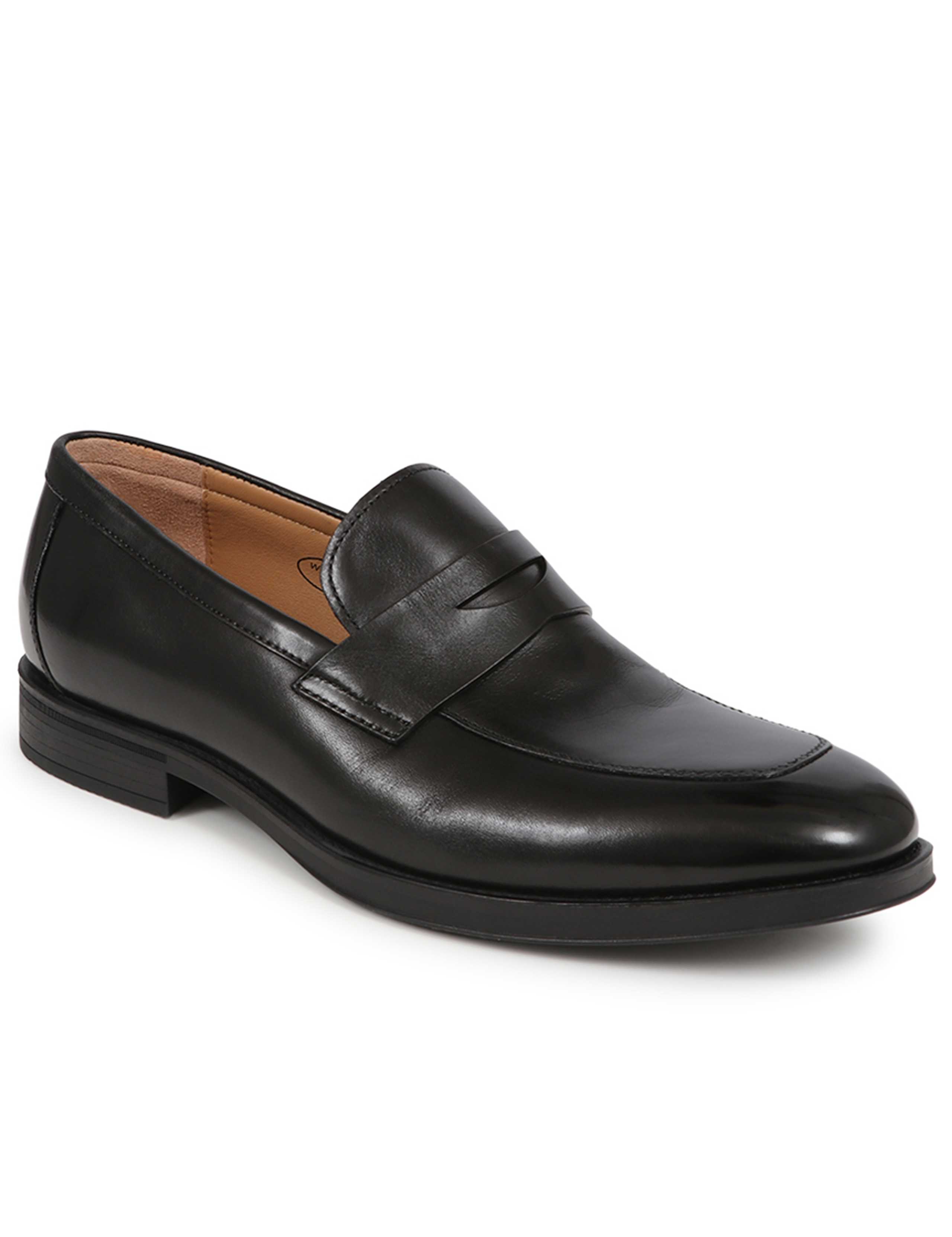 Wide Fit Leather Slip-On Shoes 5 of 7
