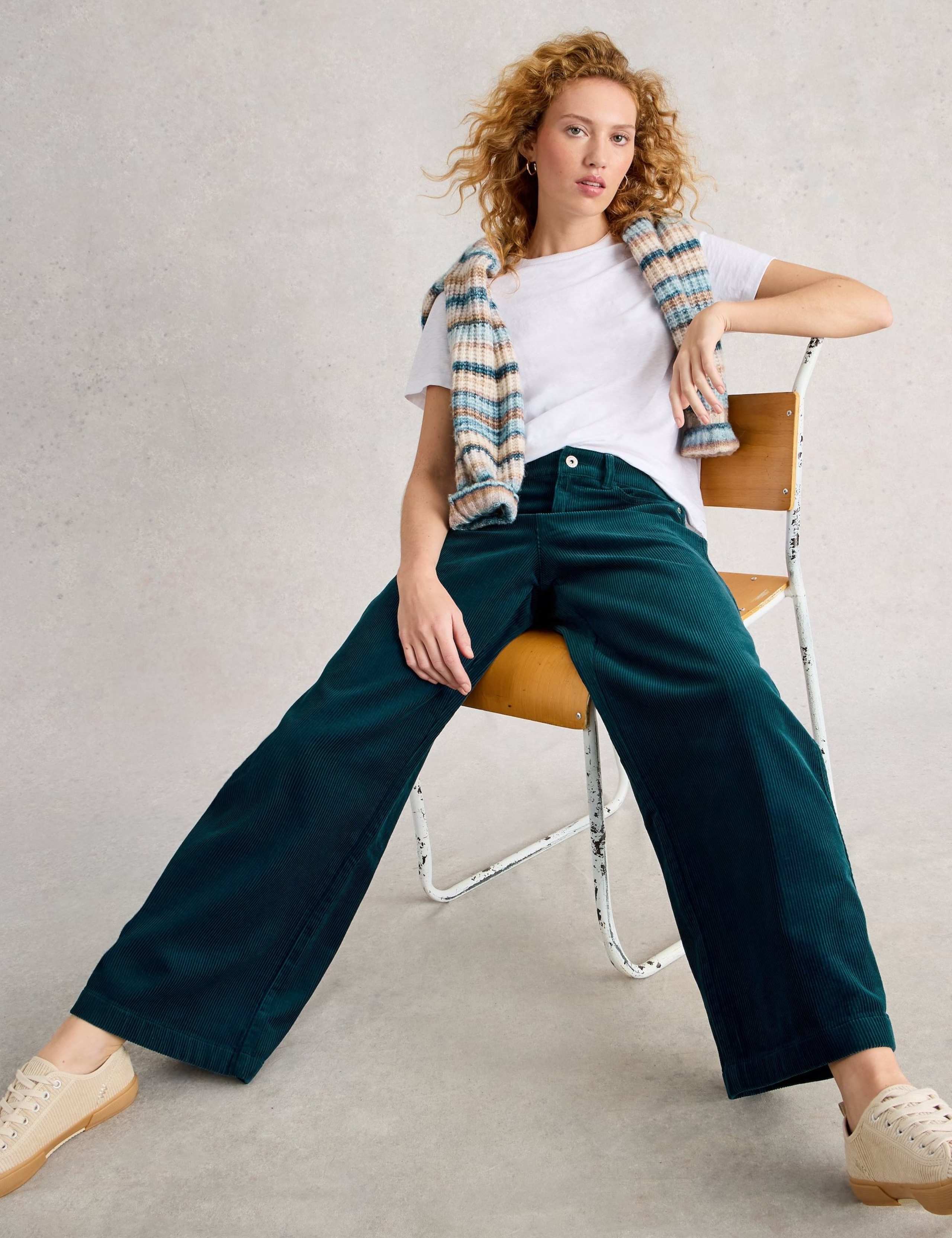 Cord Wide Leg Trousers 3 of 6