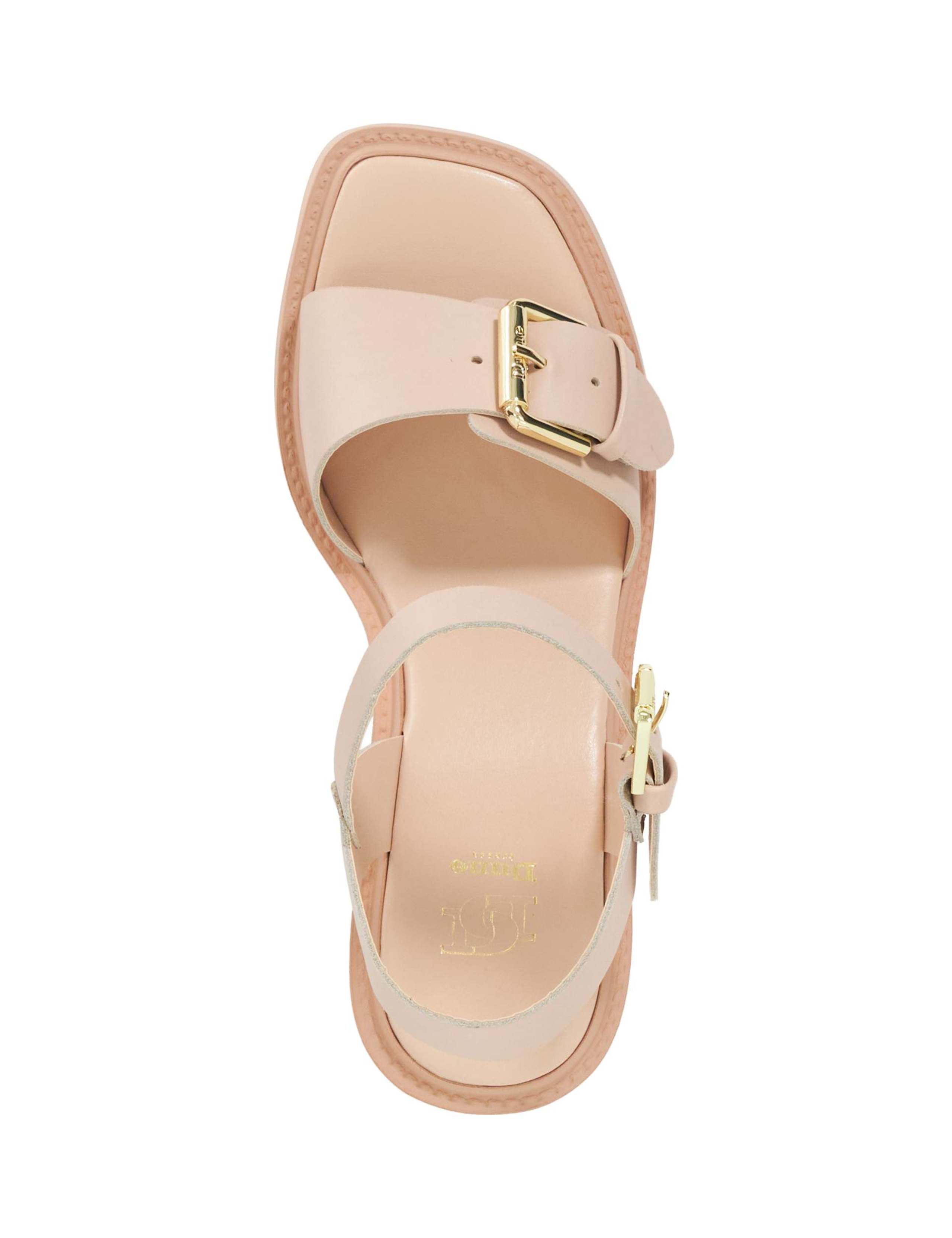 Leather Ankle Strap Block Heel Sandals 3 of 5