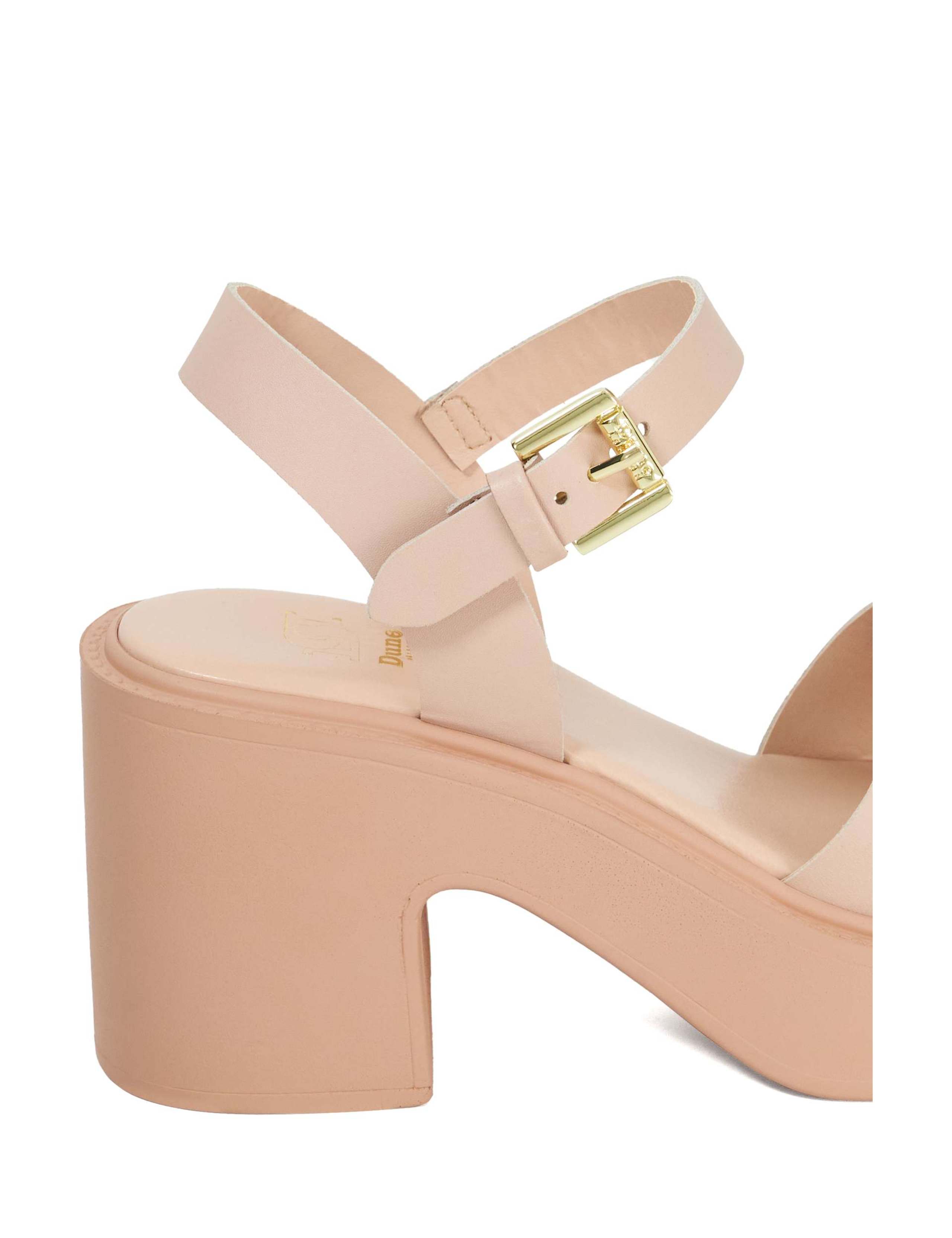 Leather Ankle Strap Block Heel Sandals 5 of 5