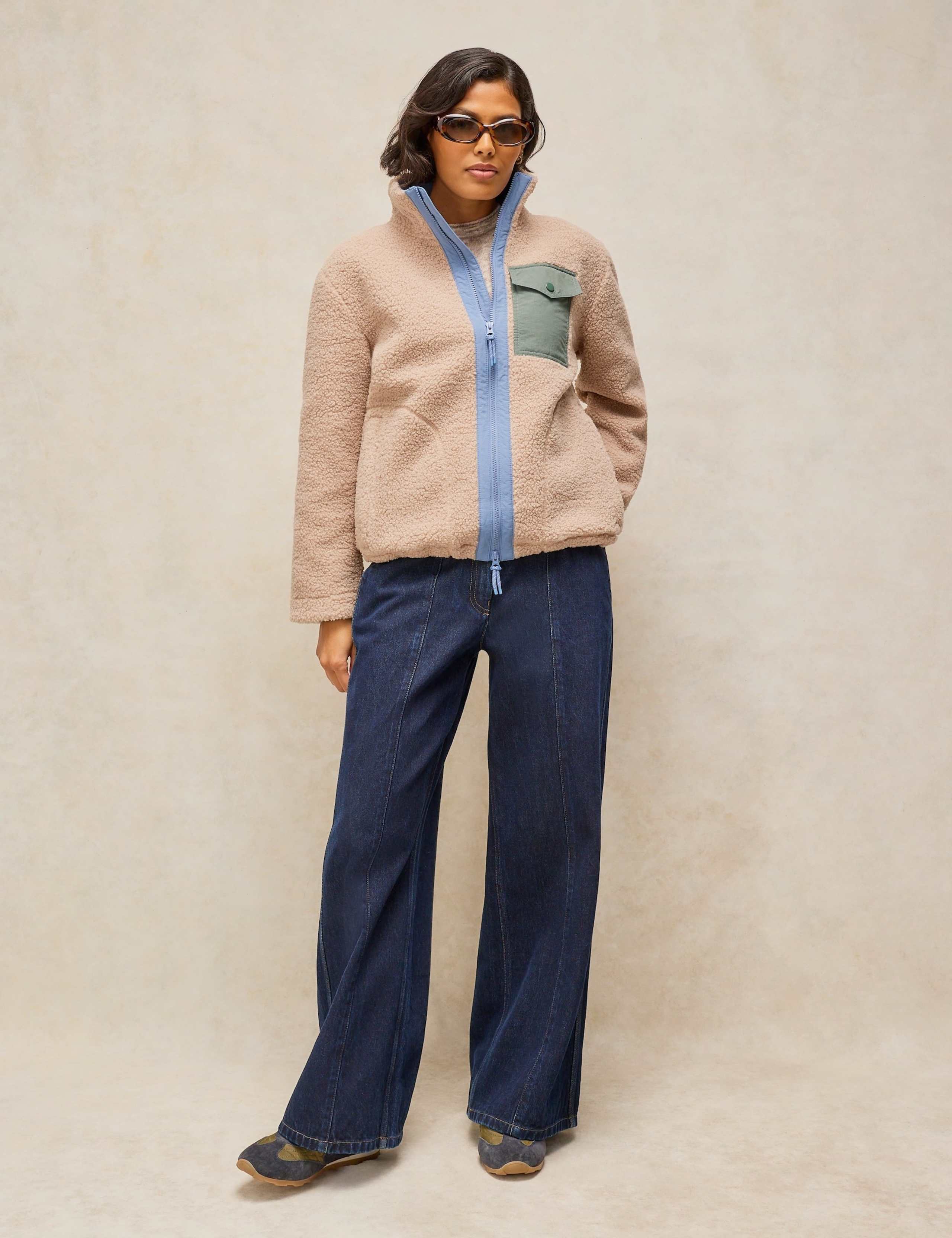 Borg Fleece Zip Up Sweatshirt 3 of 6
