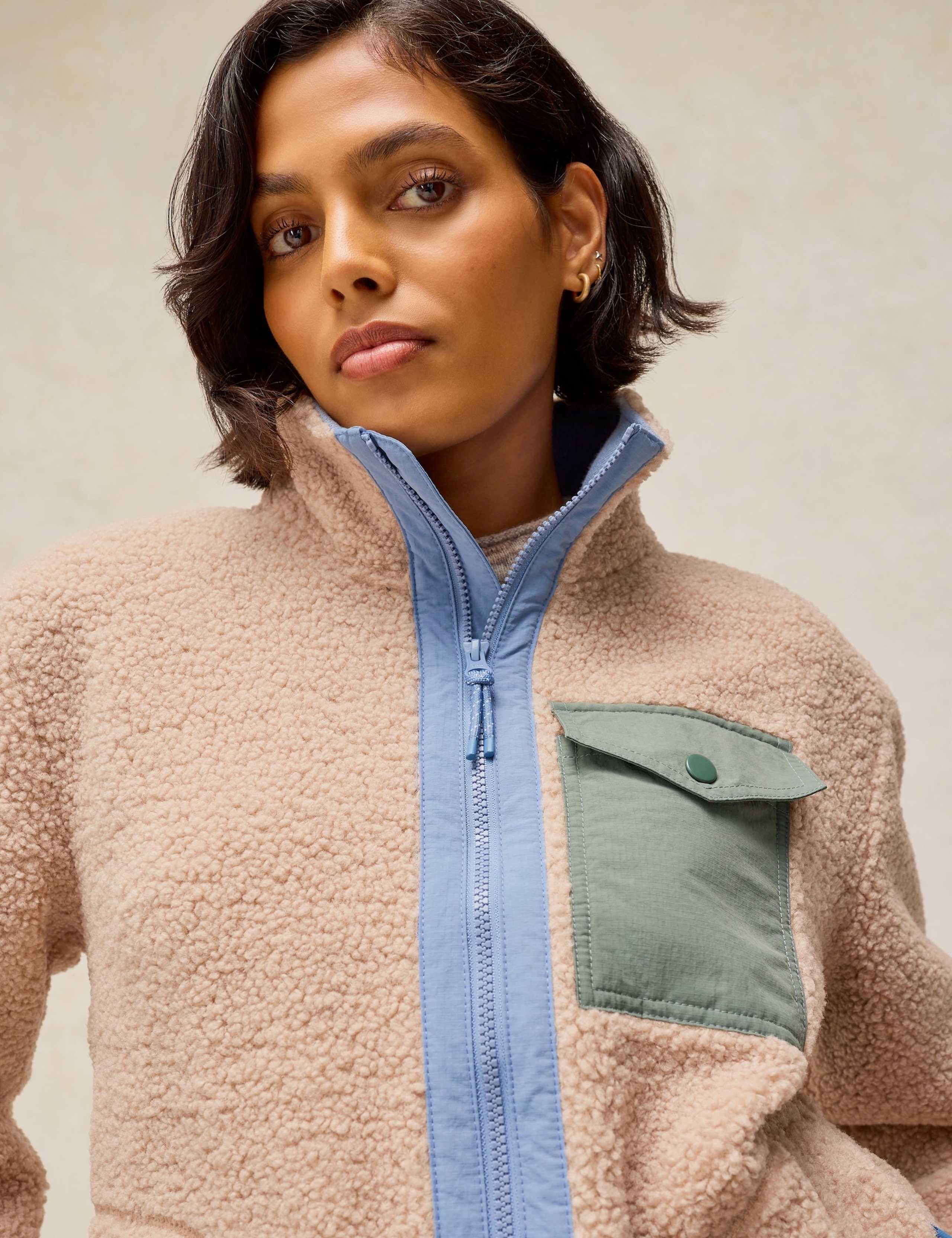 Borg Fleece Zip Up Sweatshirt 5 of 6