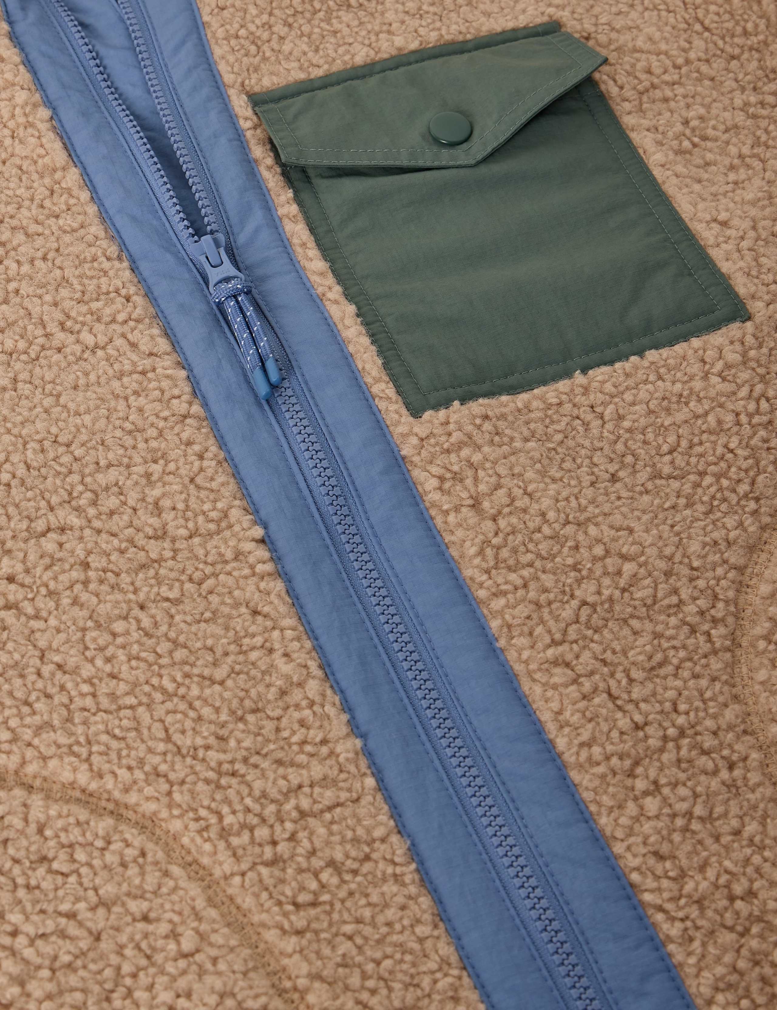Borg Fleece Zip Up Sweatshirt 6 of 6