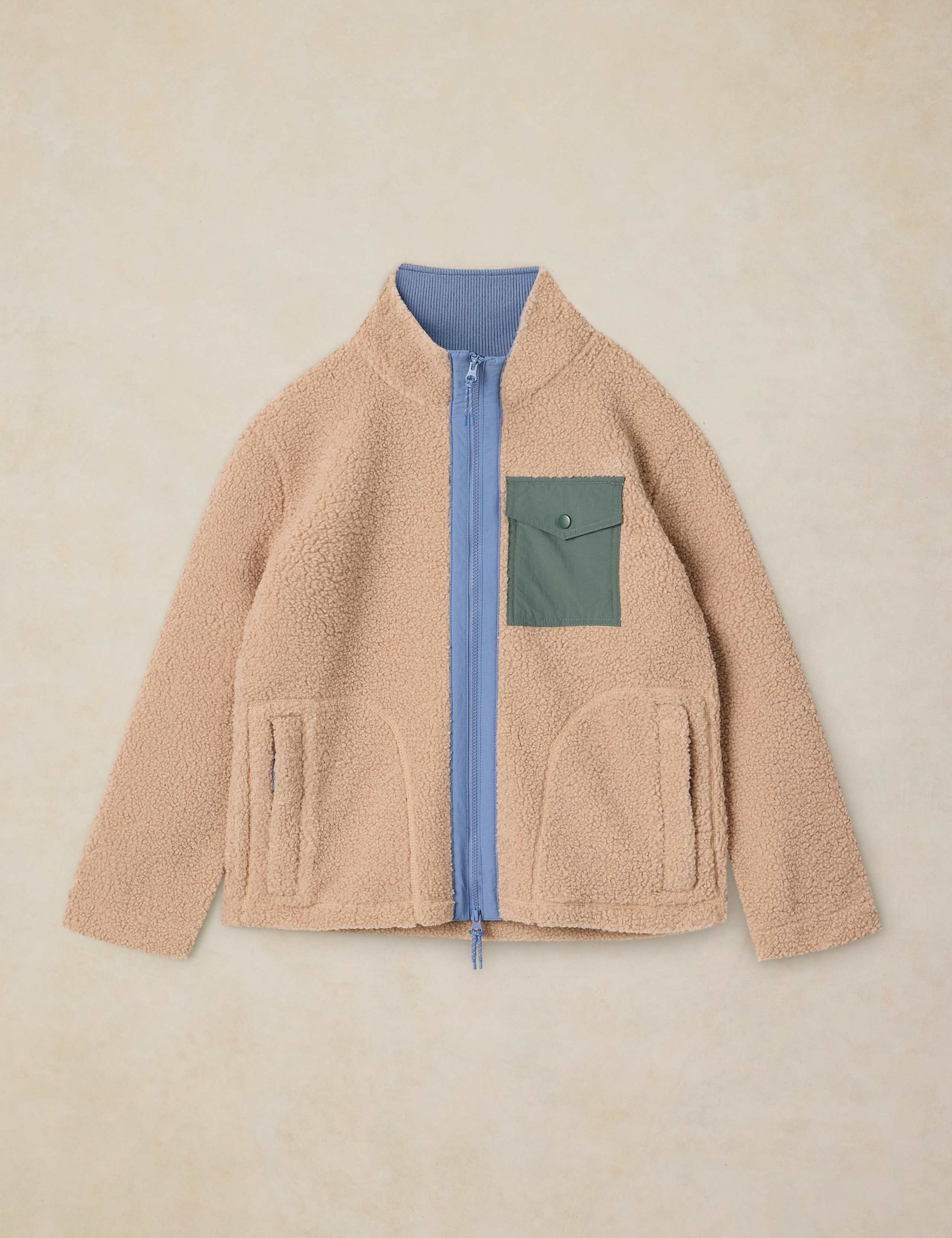 Borg Fleece Zip Up Sweatshirt 2 of 6