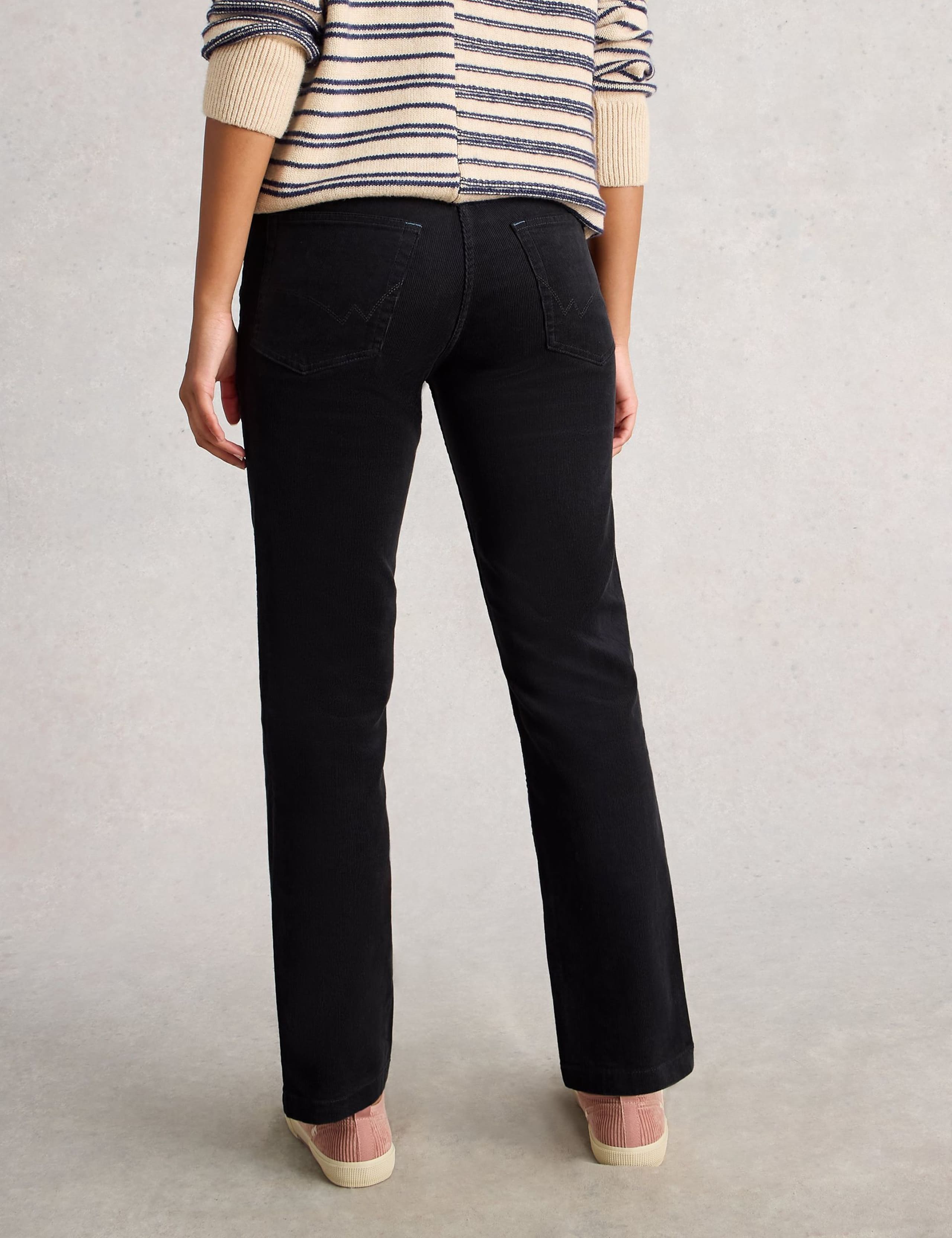 Cotton Rich Cord Straight Leg Trousers 4 of 6