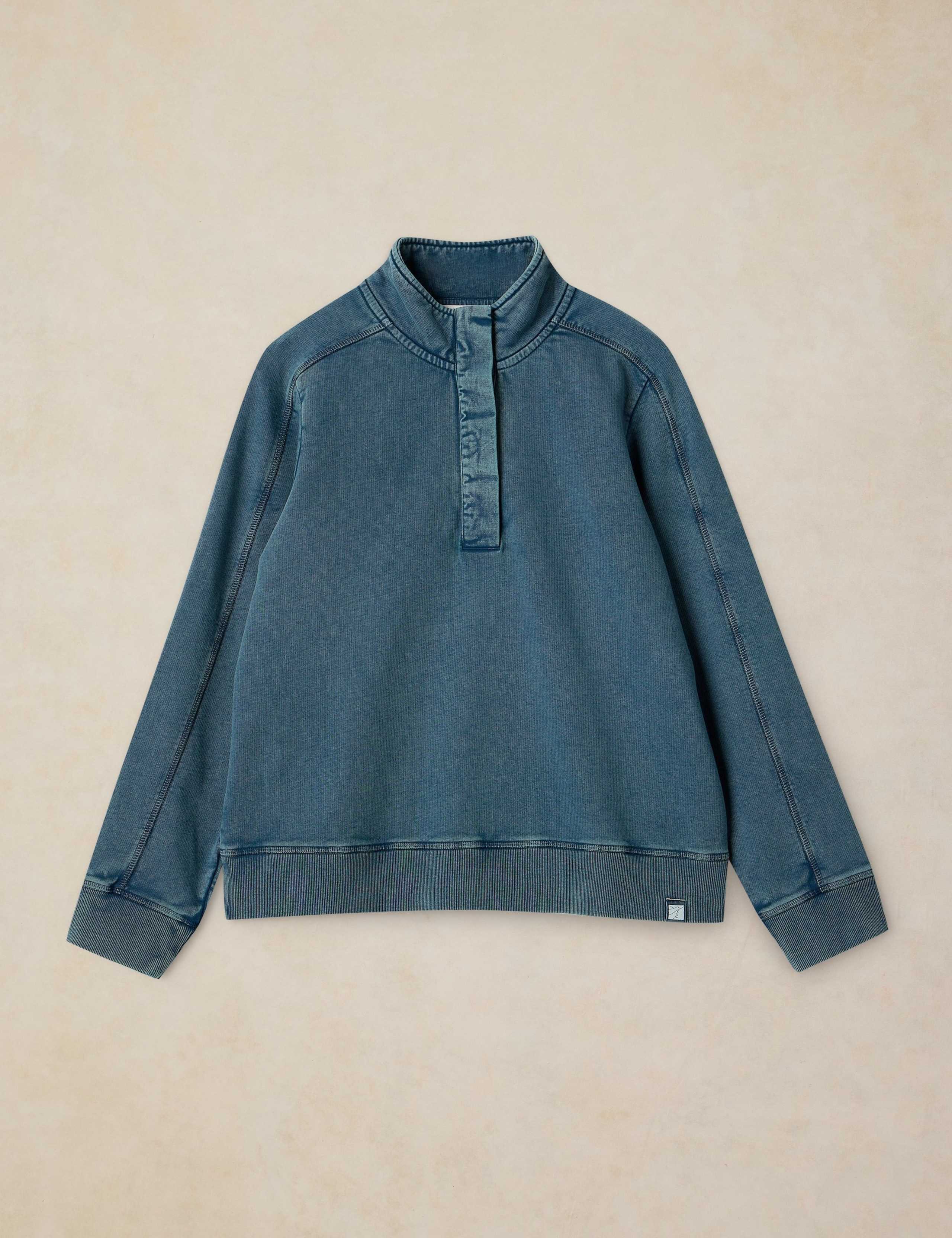 Pure Cotton Funnel Neck Sweathshirt 2 of 6