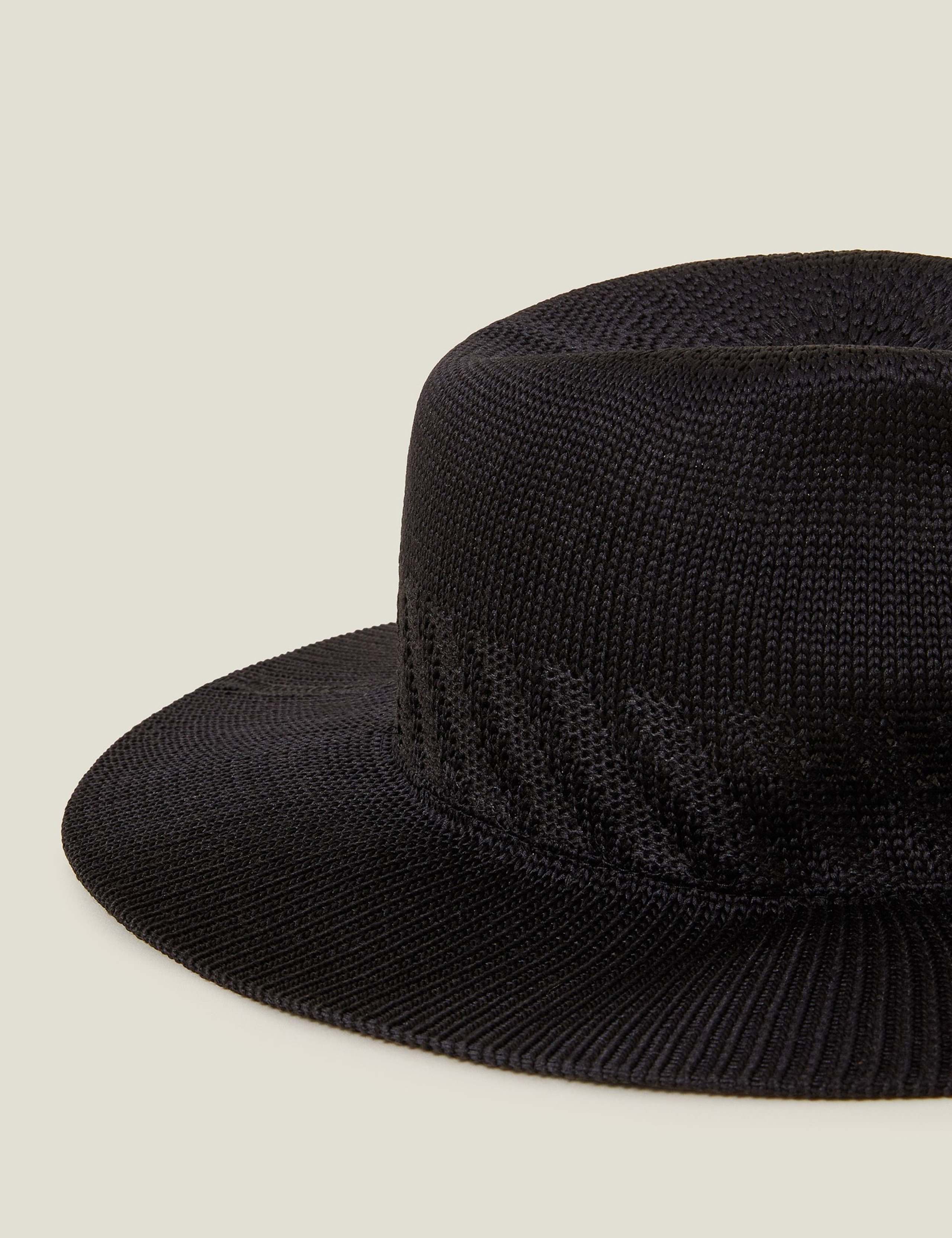 Packable Wide Brim Fedora Hat 3 of 3