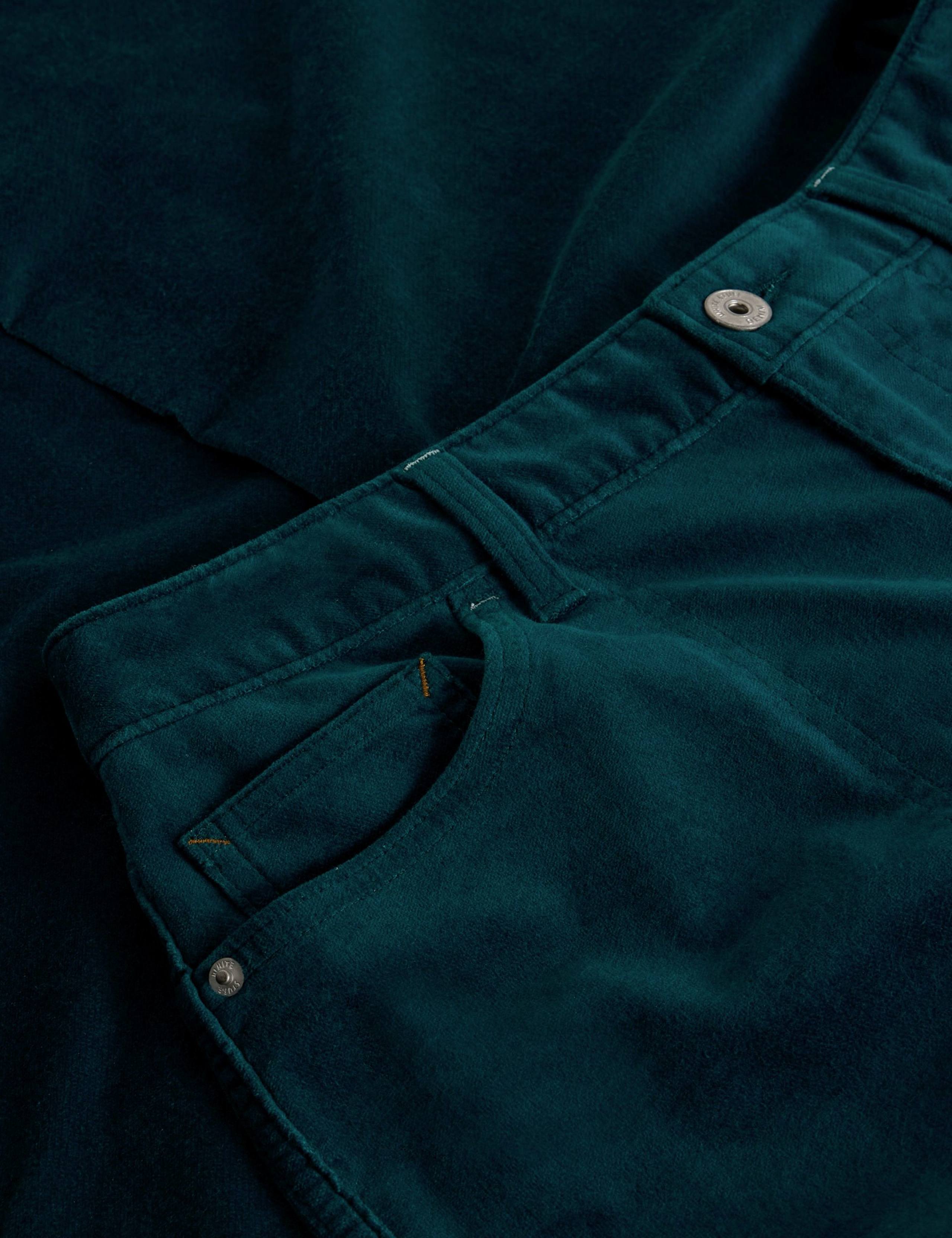 Velvet Wide Leg Cropped Trousers 5 of 6