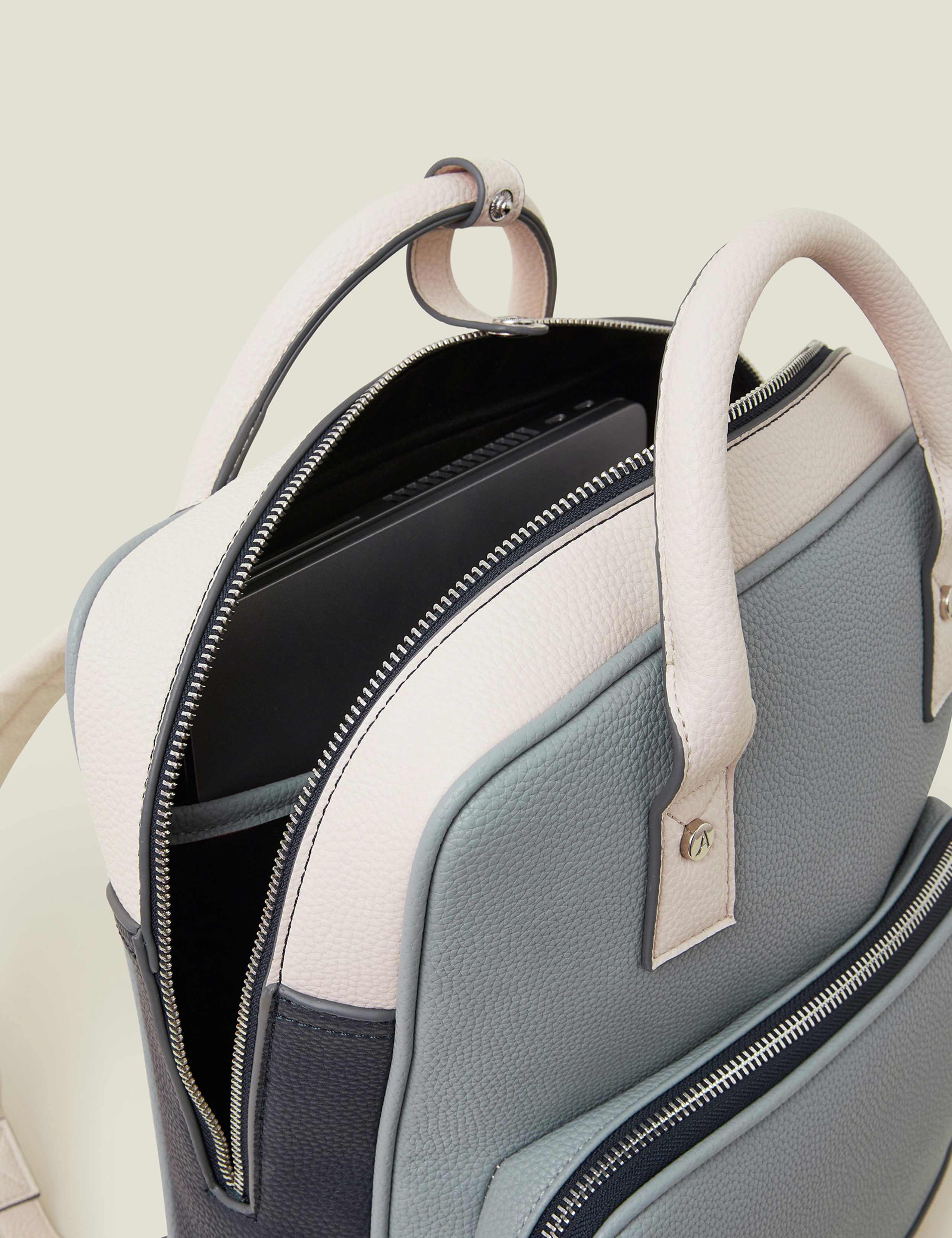 Faux Leather Top Handle Backpack 4 of 4