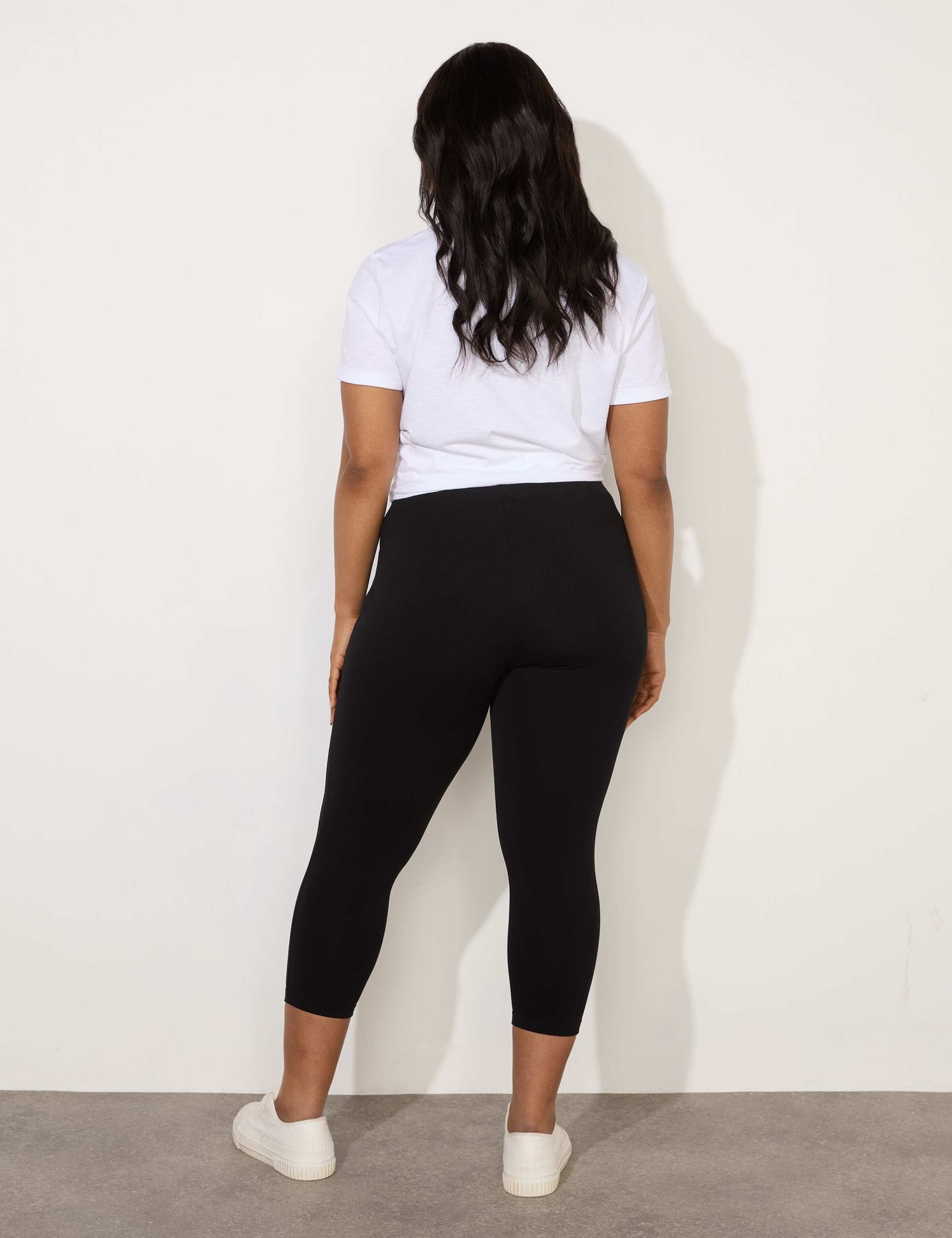 Cotton Rich High Waisted Cropped Leggings 3 of 3