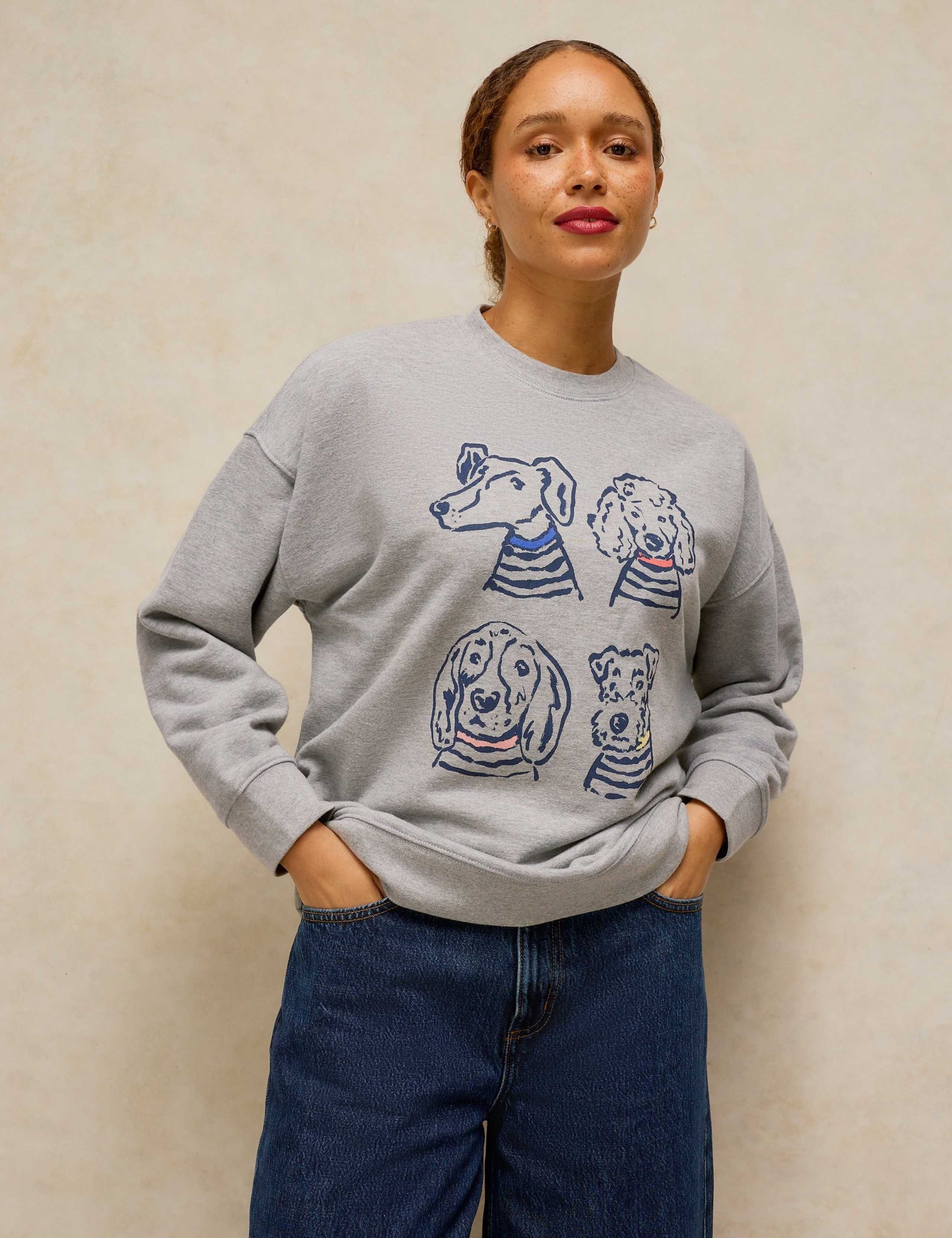 Cotton Rich Longline Sweatshirt 1 of 6