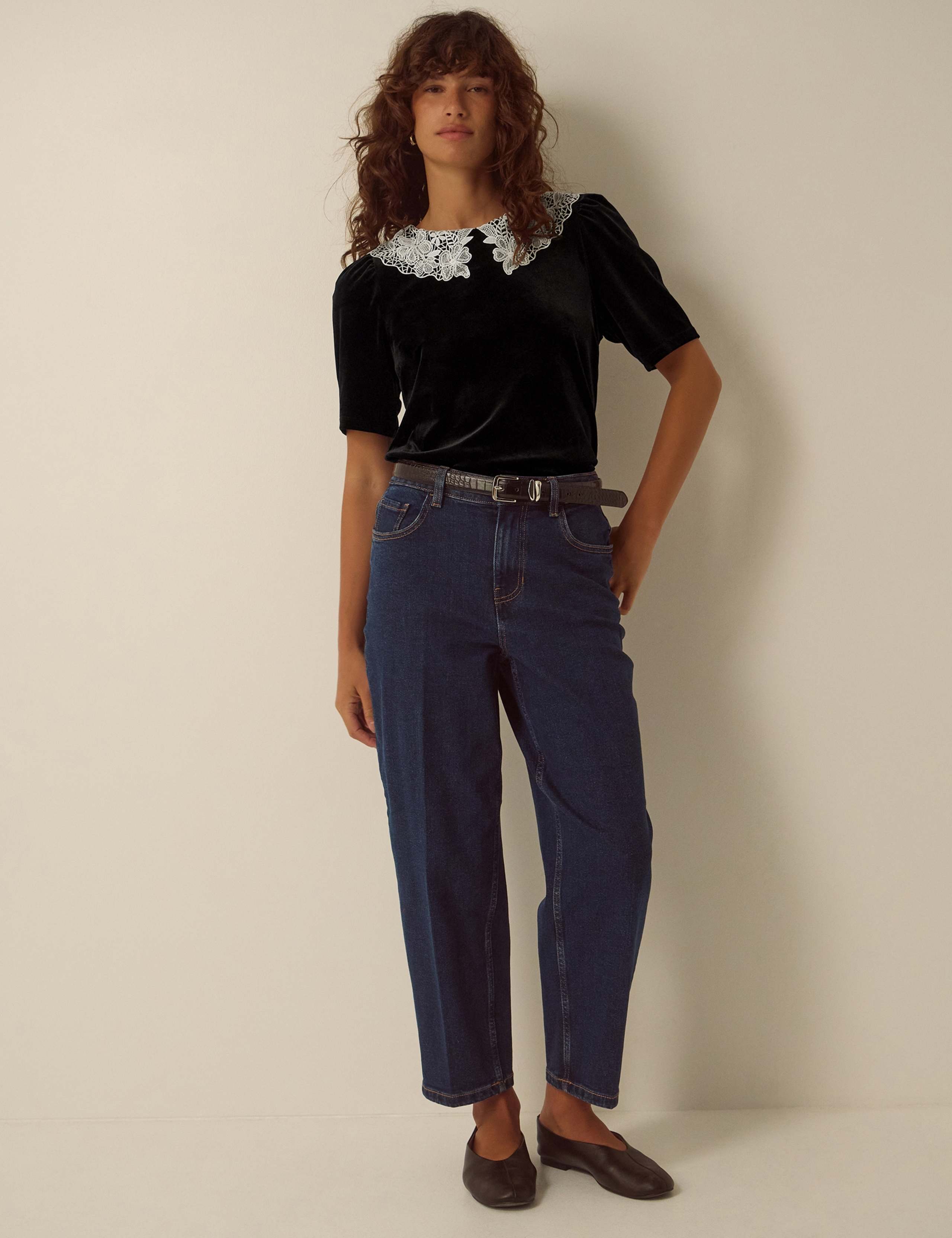 Velvet Lace Insert T-Shirt 4 of 6