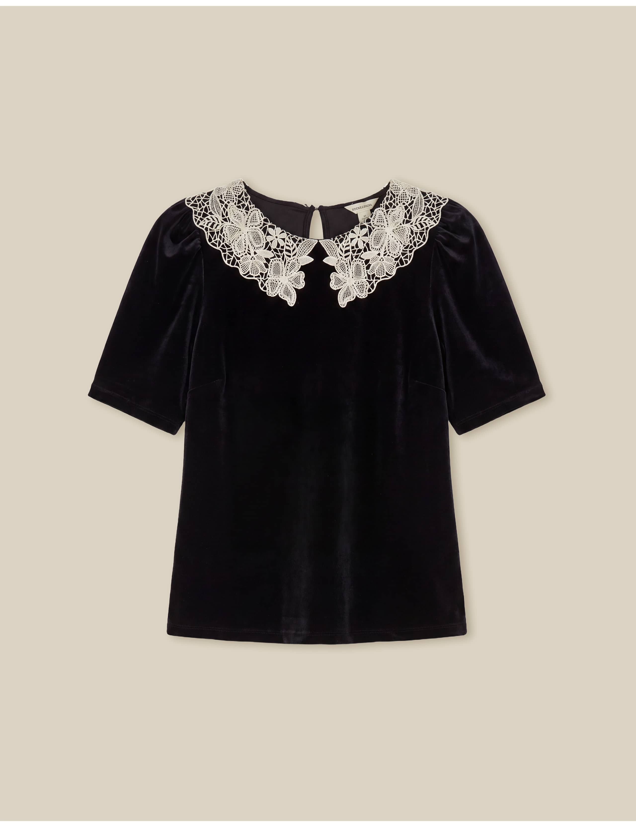 Velvet Lace Insert T-Shirt 2 of 6