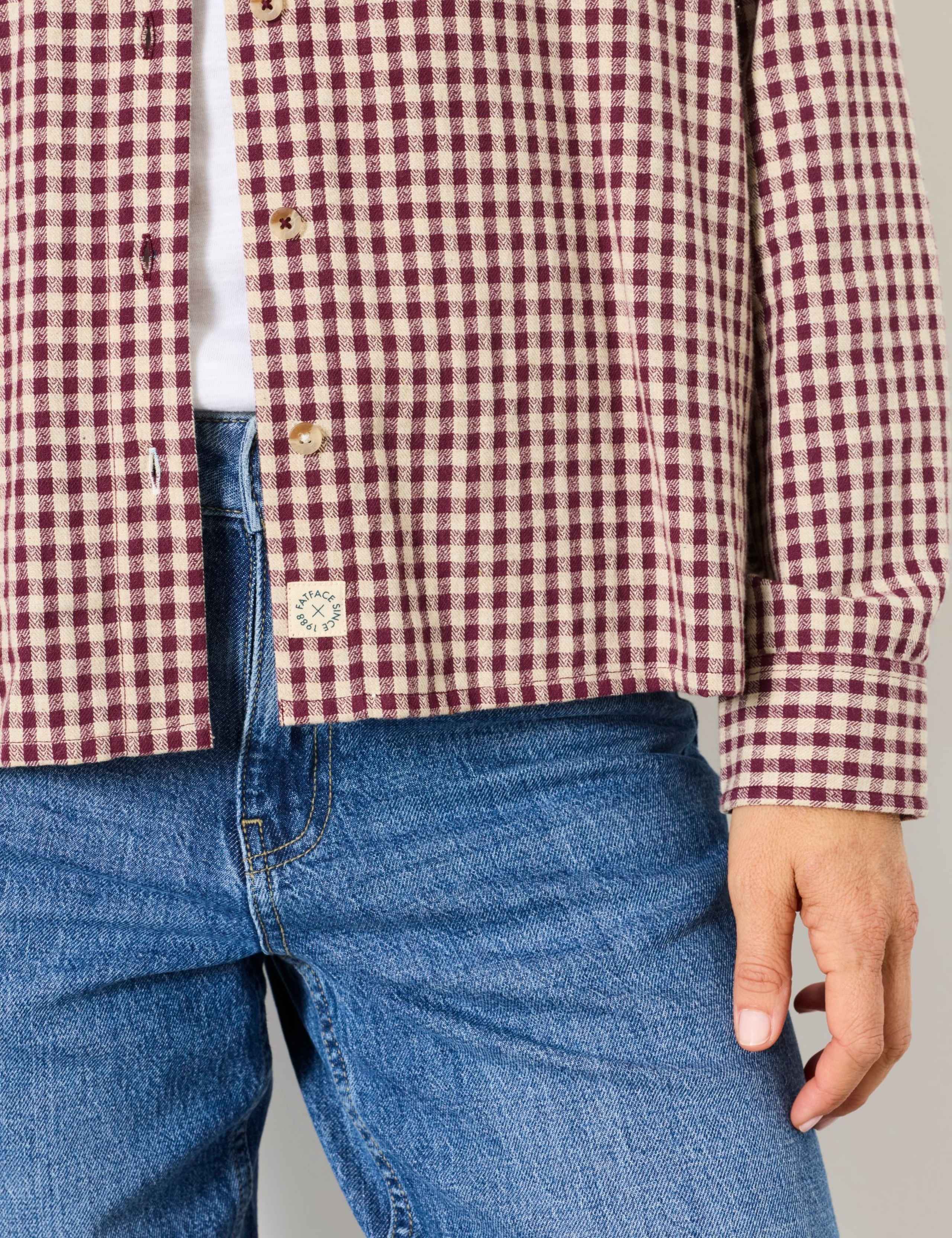 Pure Cotton Gingham Collared Shirt 6 of 6