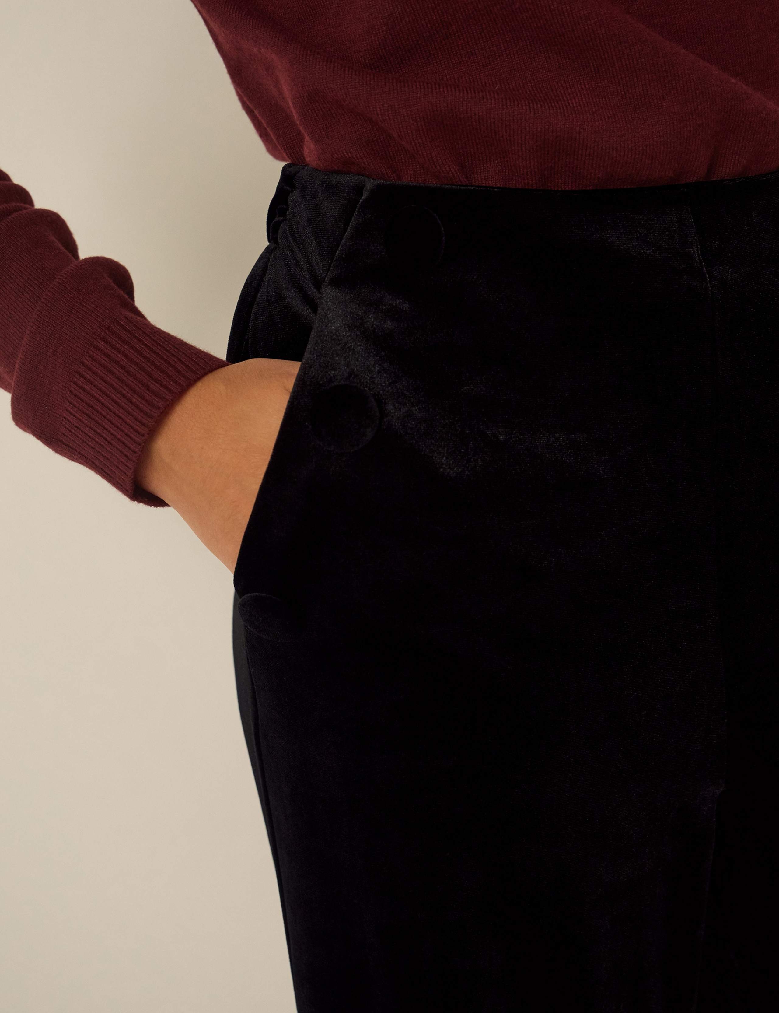 Velvet Wide Leg Trousers 6 of 6