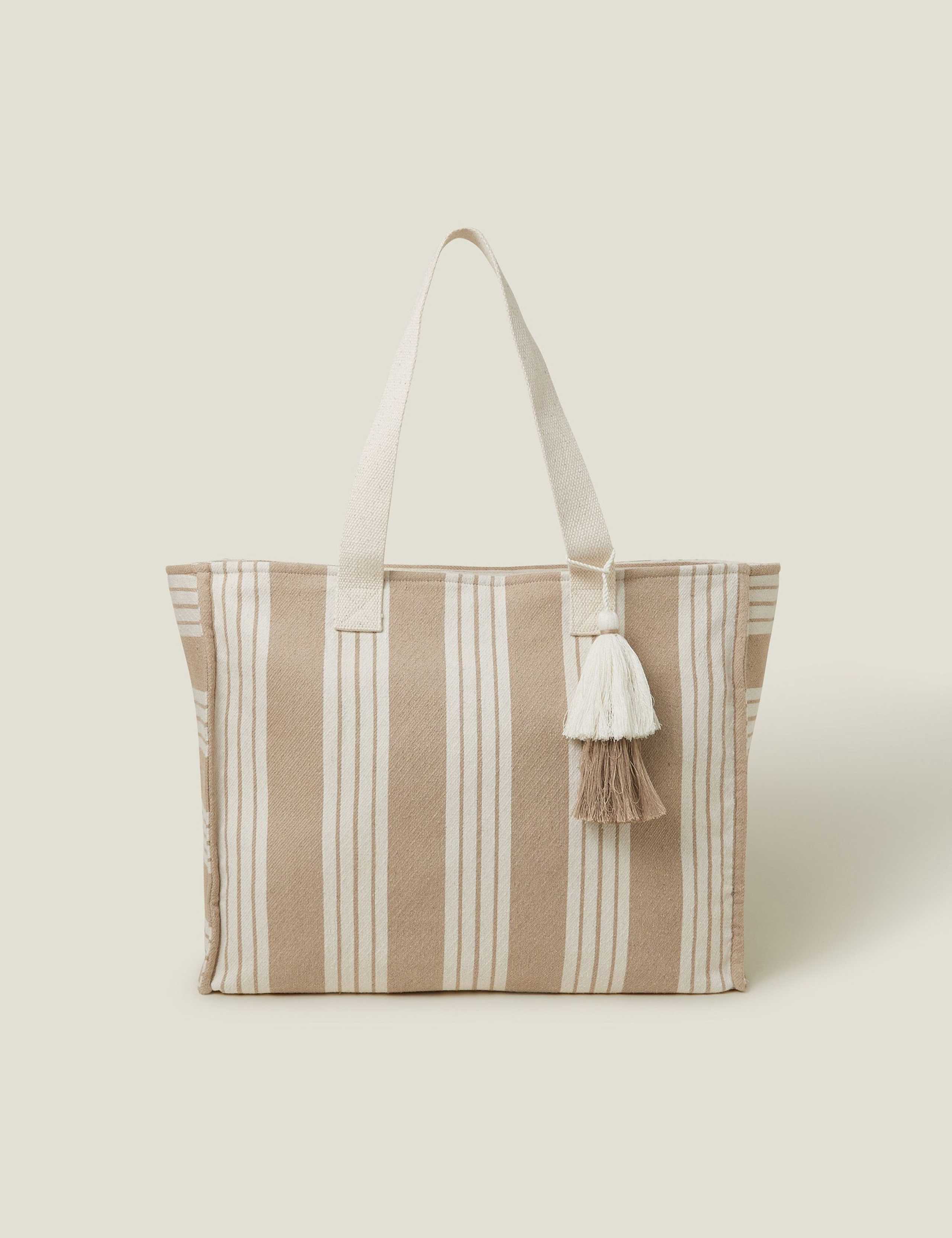 Cotton Rich Striped Tote Bag 2 of 5