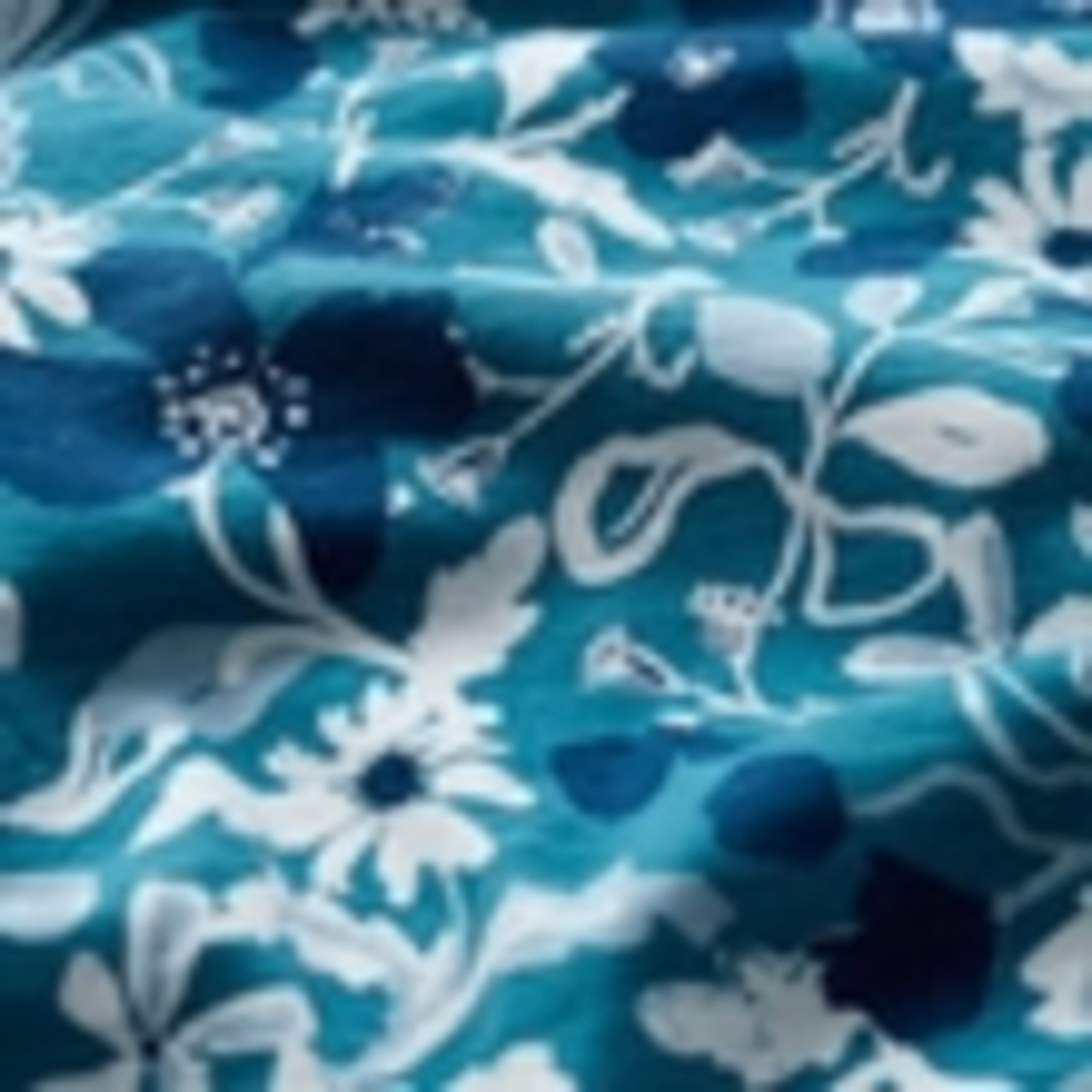 Pure Cotton Floral V-Neck Midi Waisted Dress 5 of 5