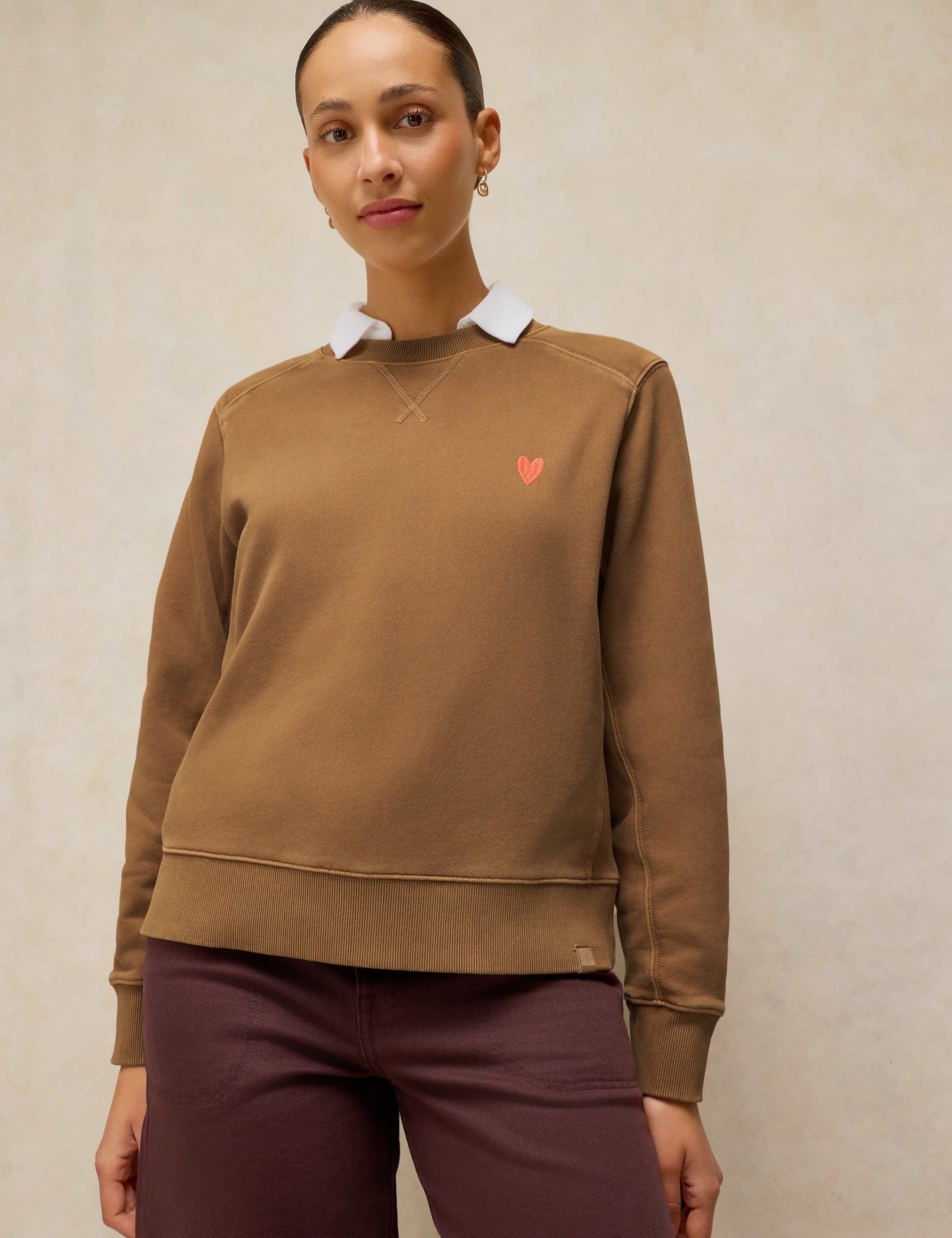 Pure Cotton Heart Sweatshirt 1 of 6