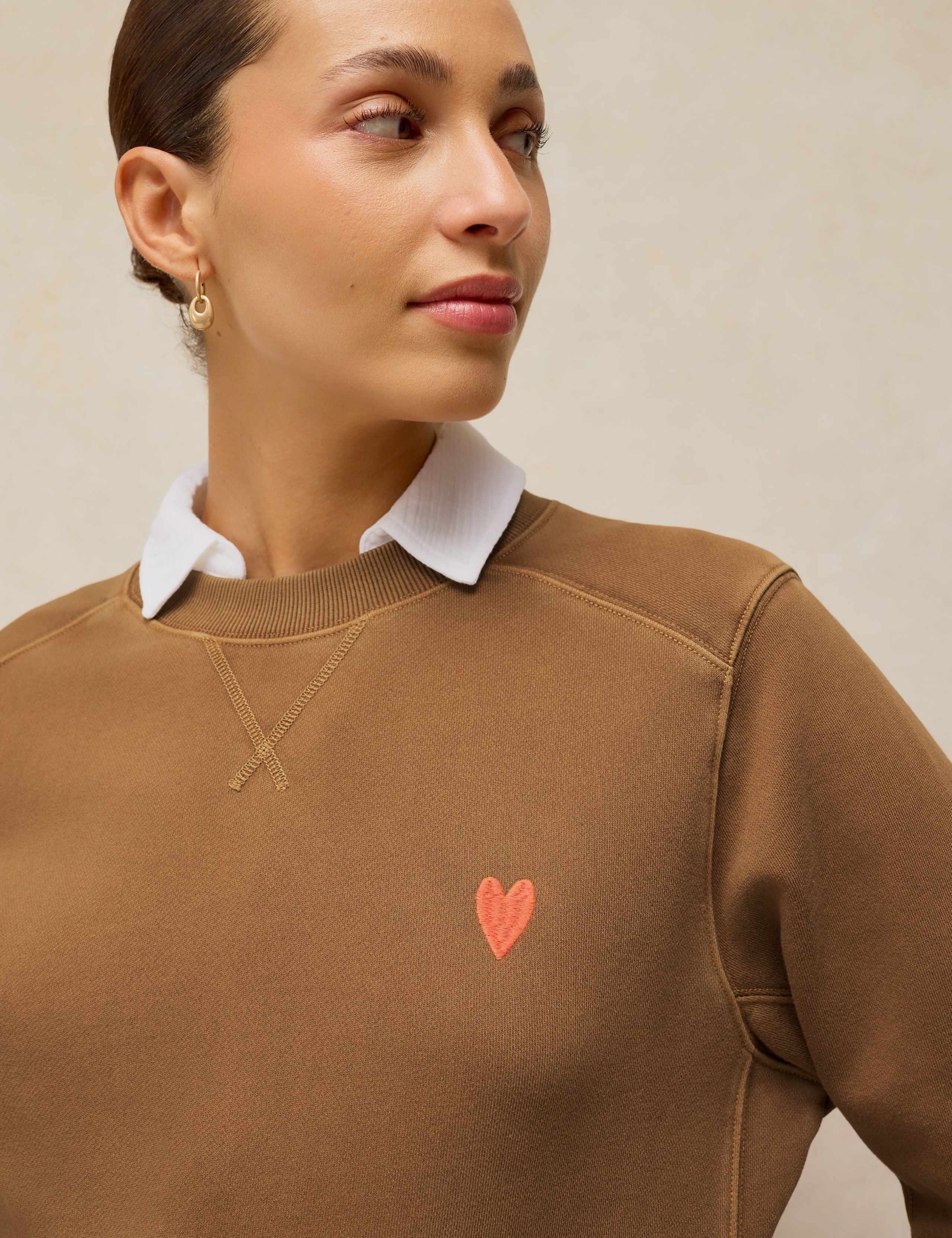 Pure Cotton Heart Sweatshirt 5 of 6