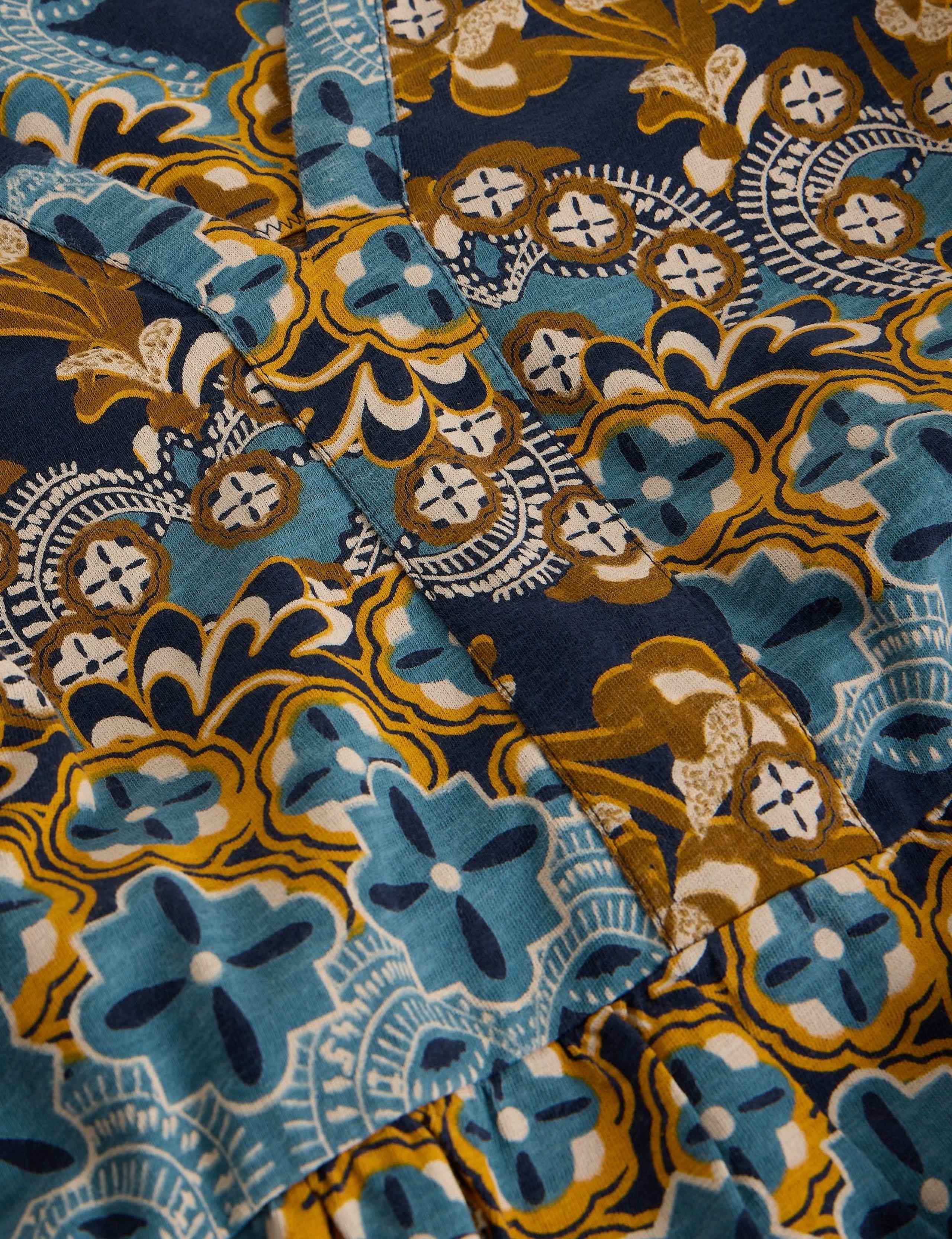 Pure Cotton Printed V-Neck Tunic 4 of 6