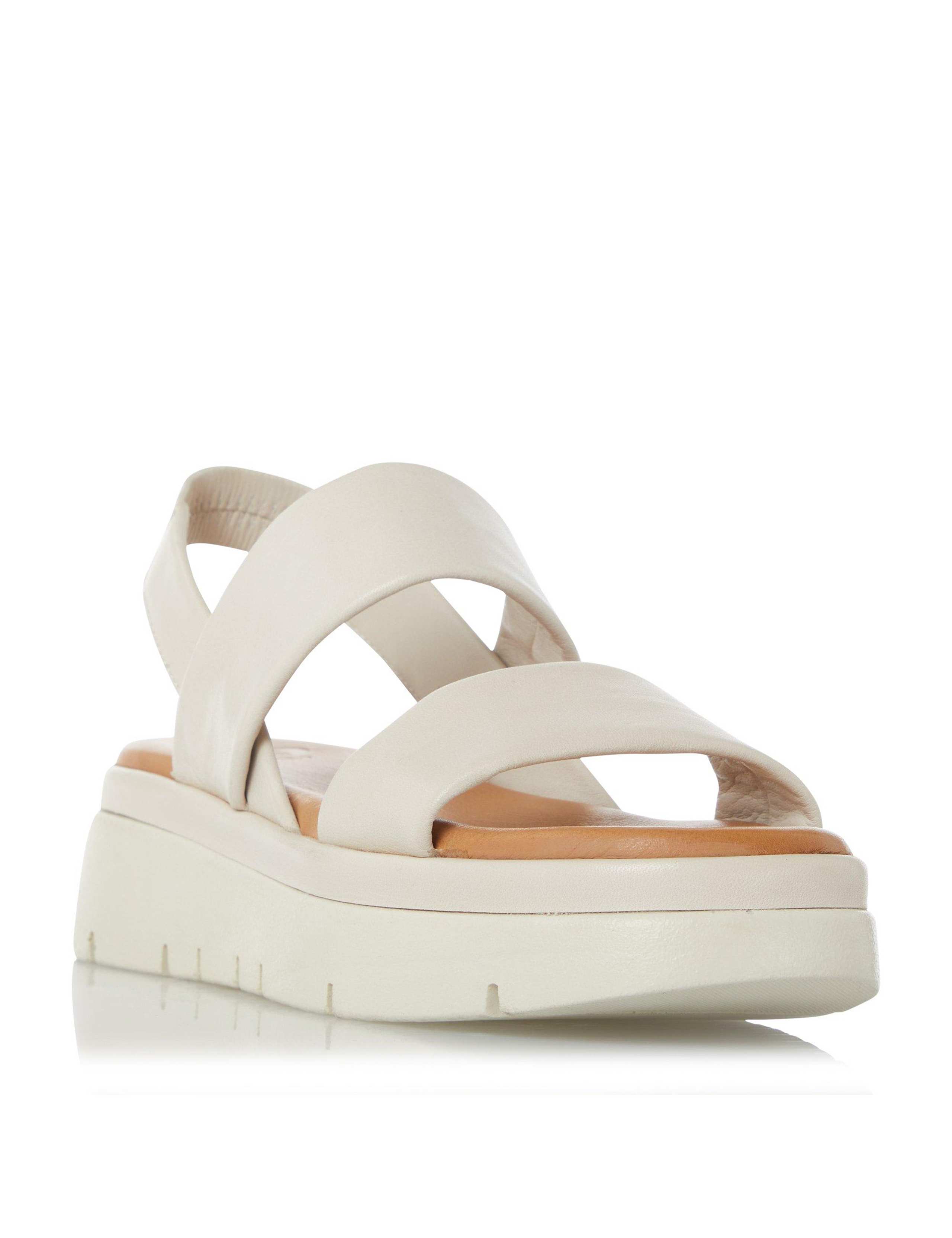 Leather Slip On Flatform Sandals 3 of 5