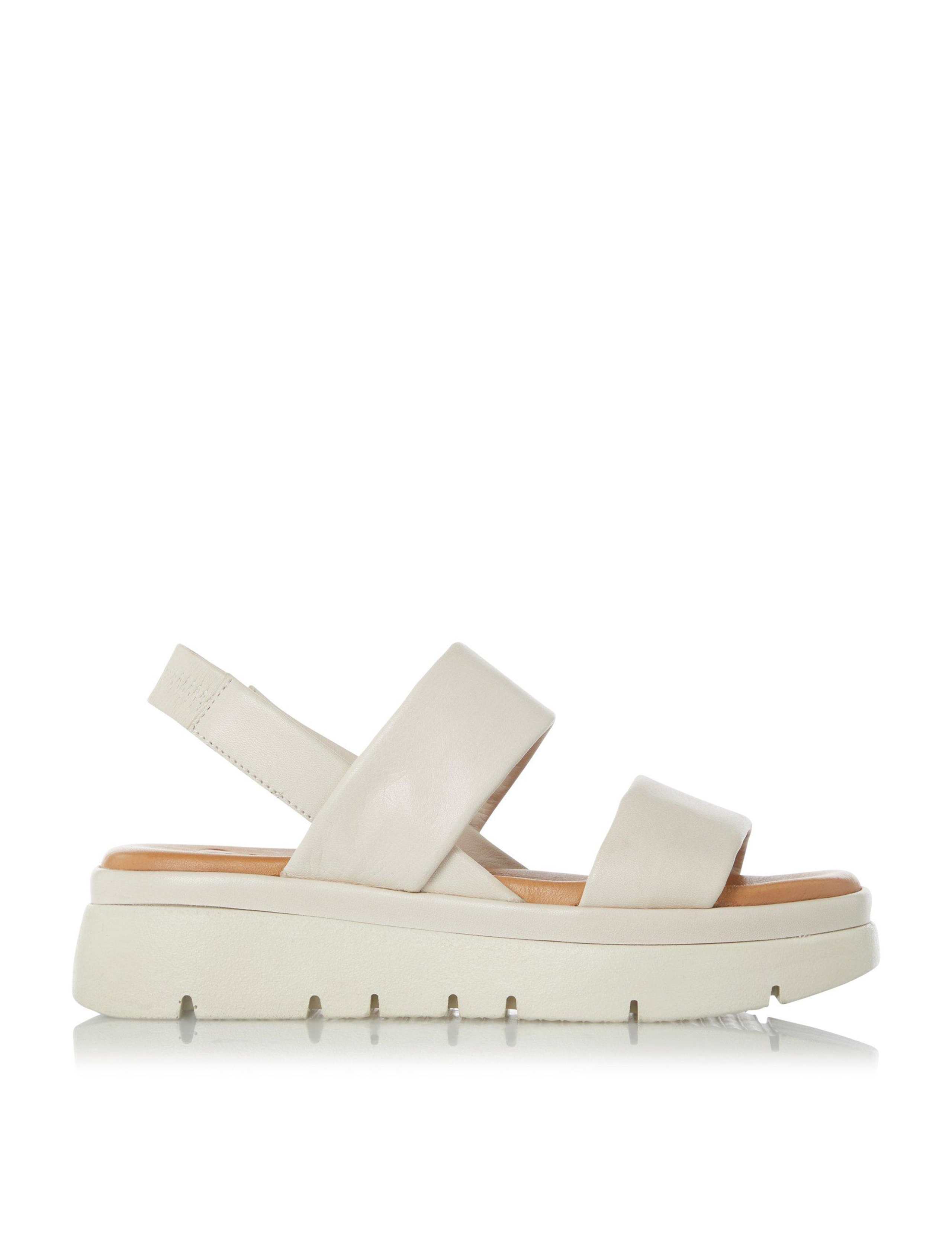 Leather Slip On Flatform Sandals 2 of 5