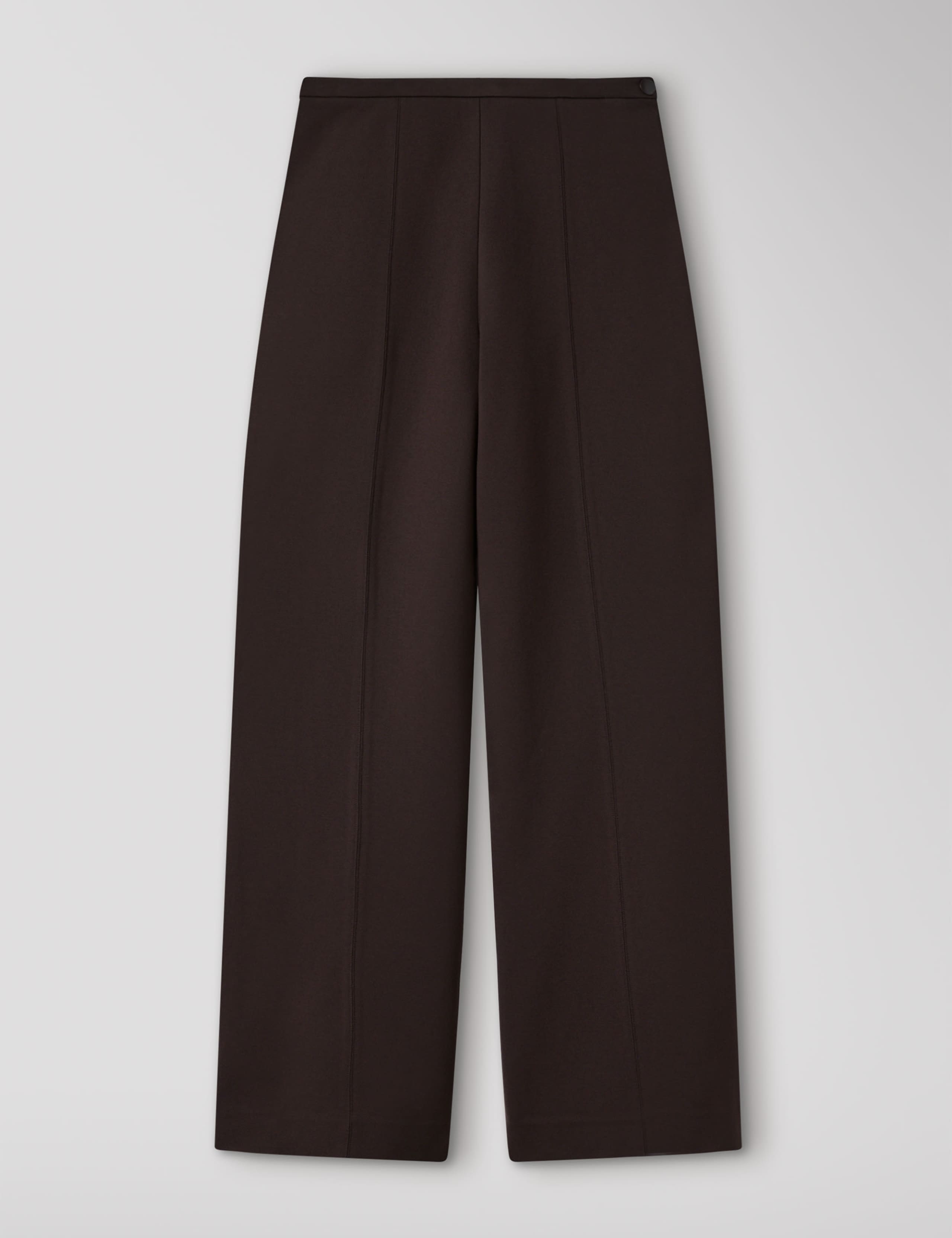 Jersey Seam Detail Wide Leg Trousers 2 of 5