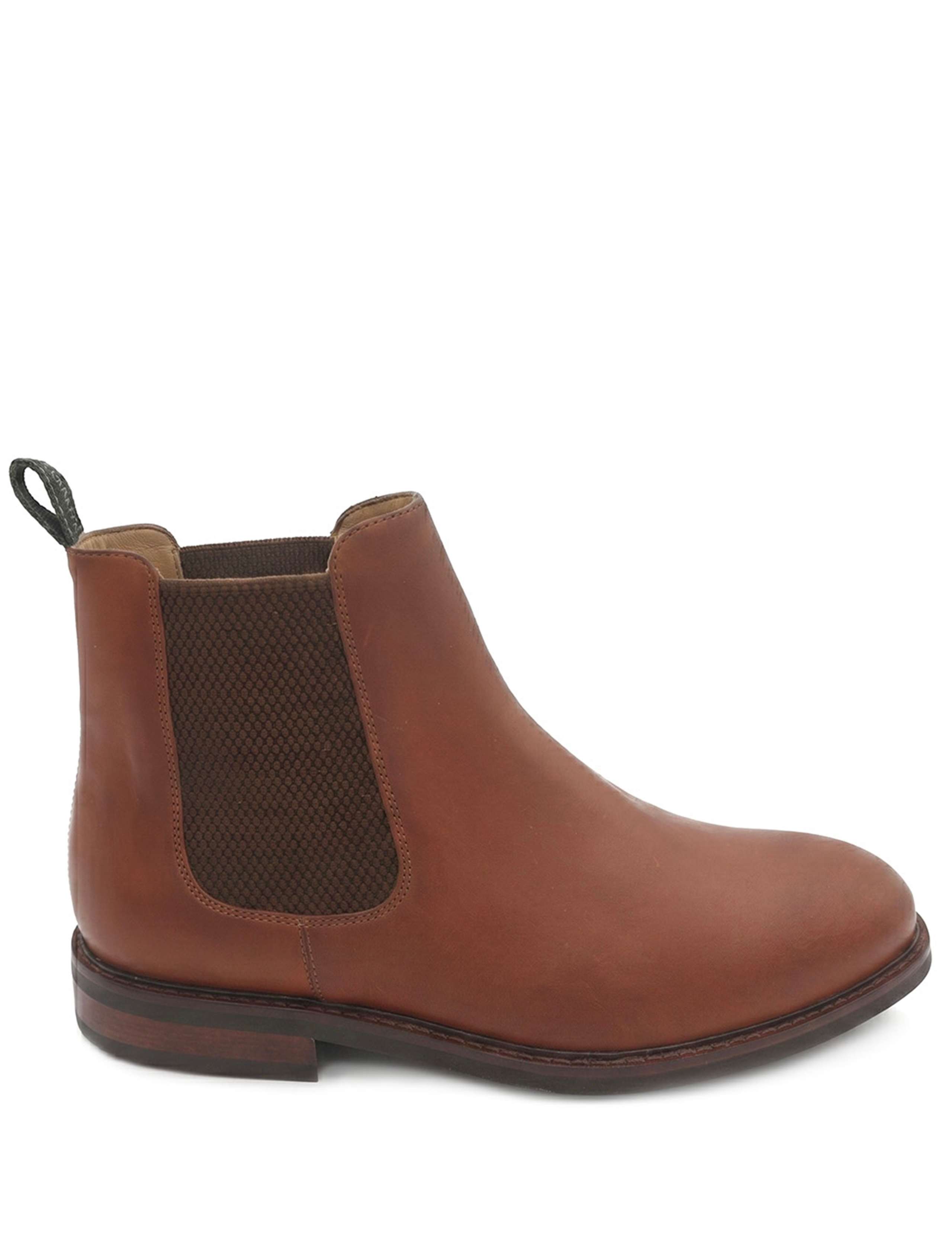 Wide Fit Leather Pull On Chelsea Boots 1 of 6