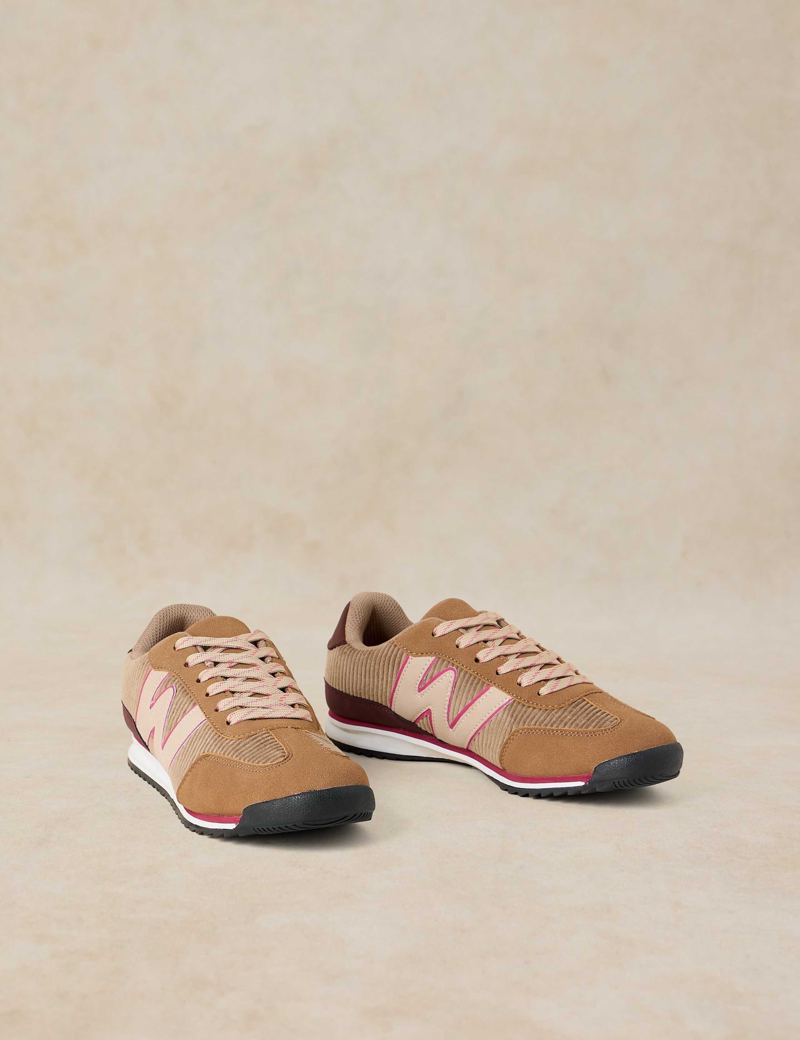 Suede and Cord Trainers 2 of 4