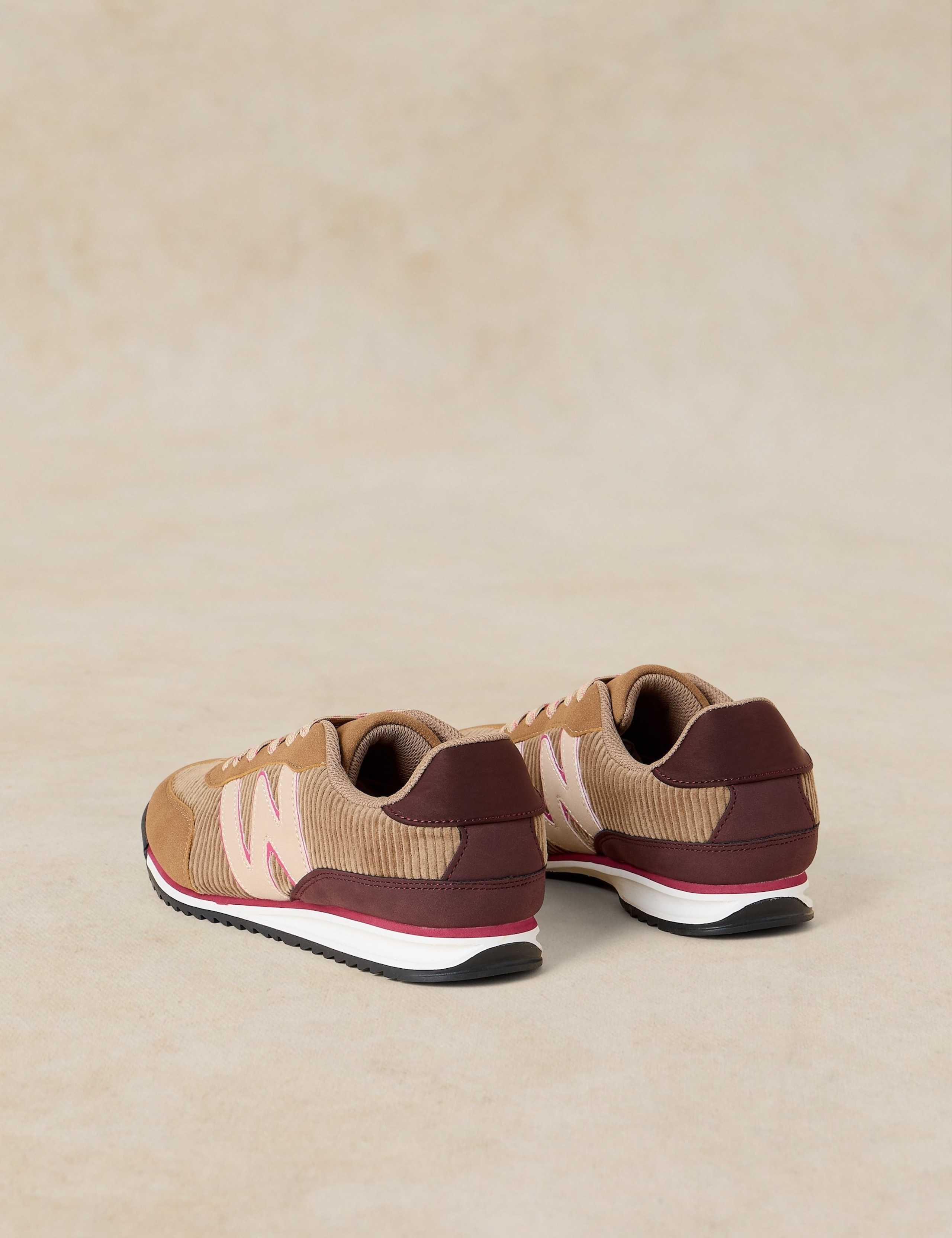 Suede and Cord Trainers 3 of 4