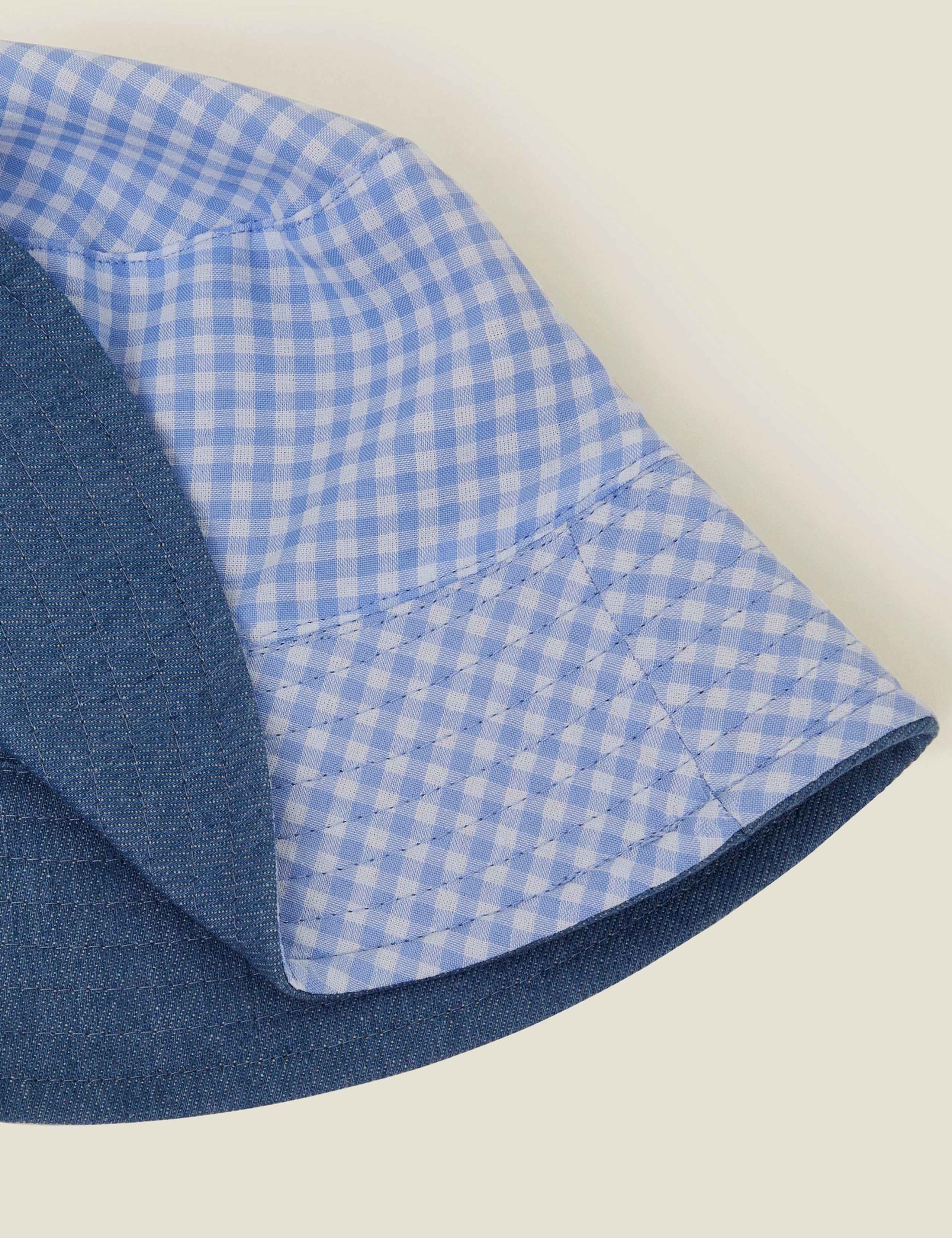 Denim Reversible Bucket Hat 2 of 5