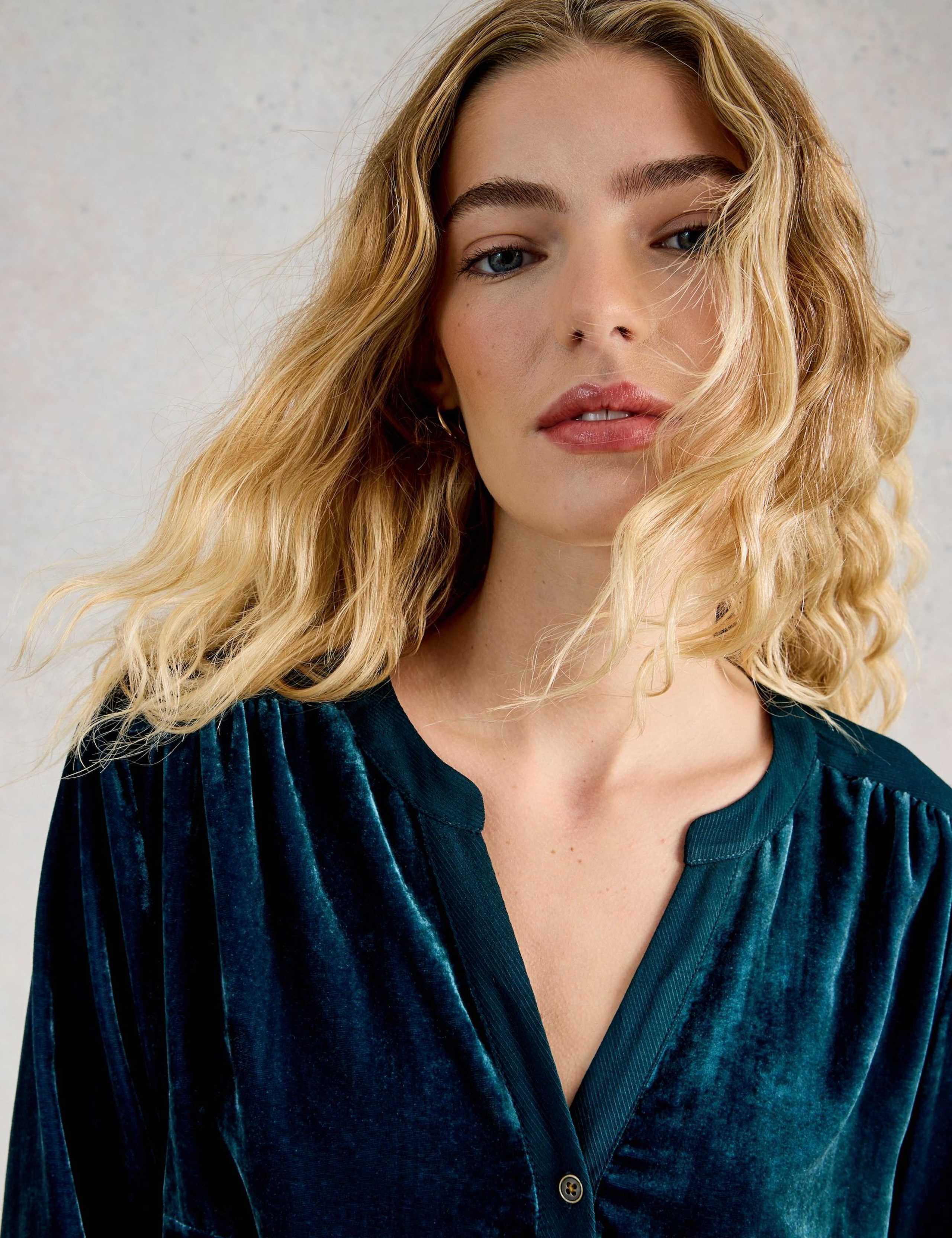 Velvet Button Through Tunic 5 of 6