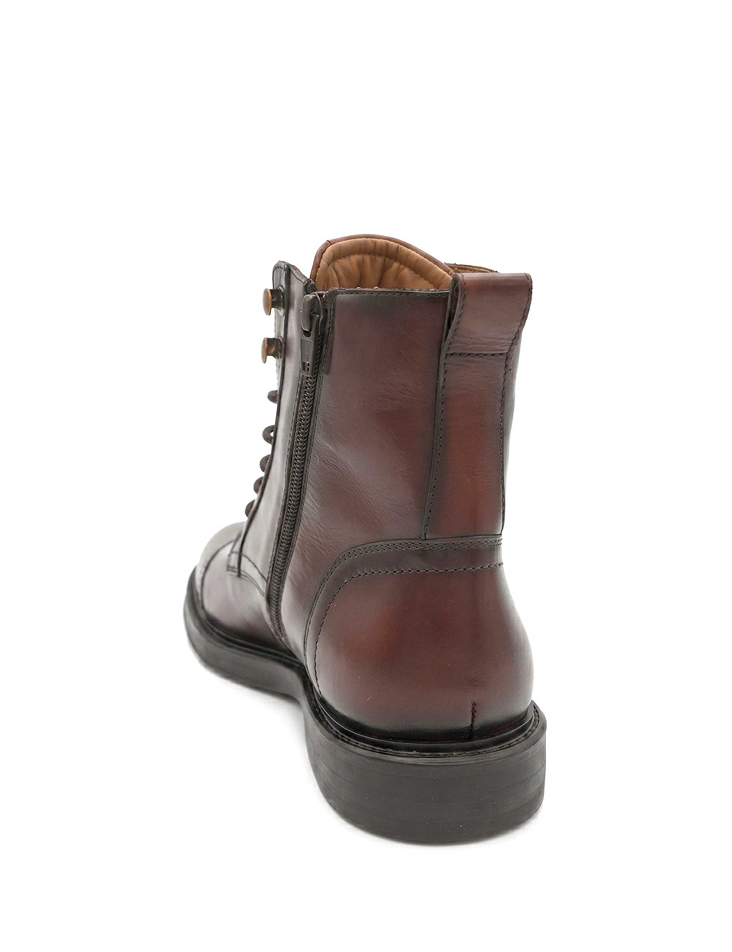 Wide Fit Leather Casual Boots 4 of 6