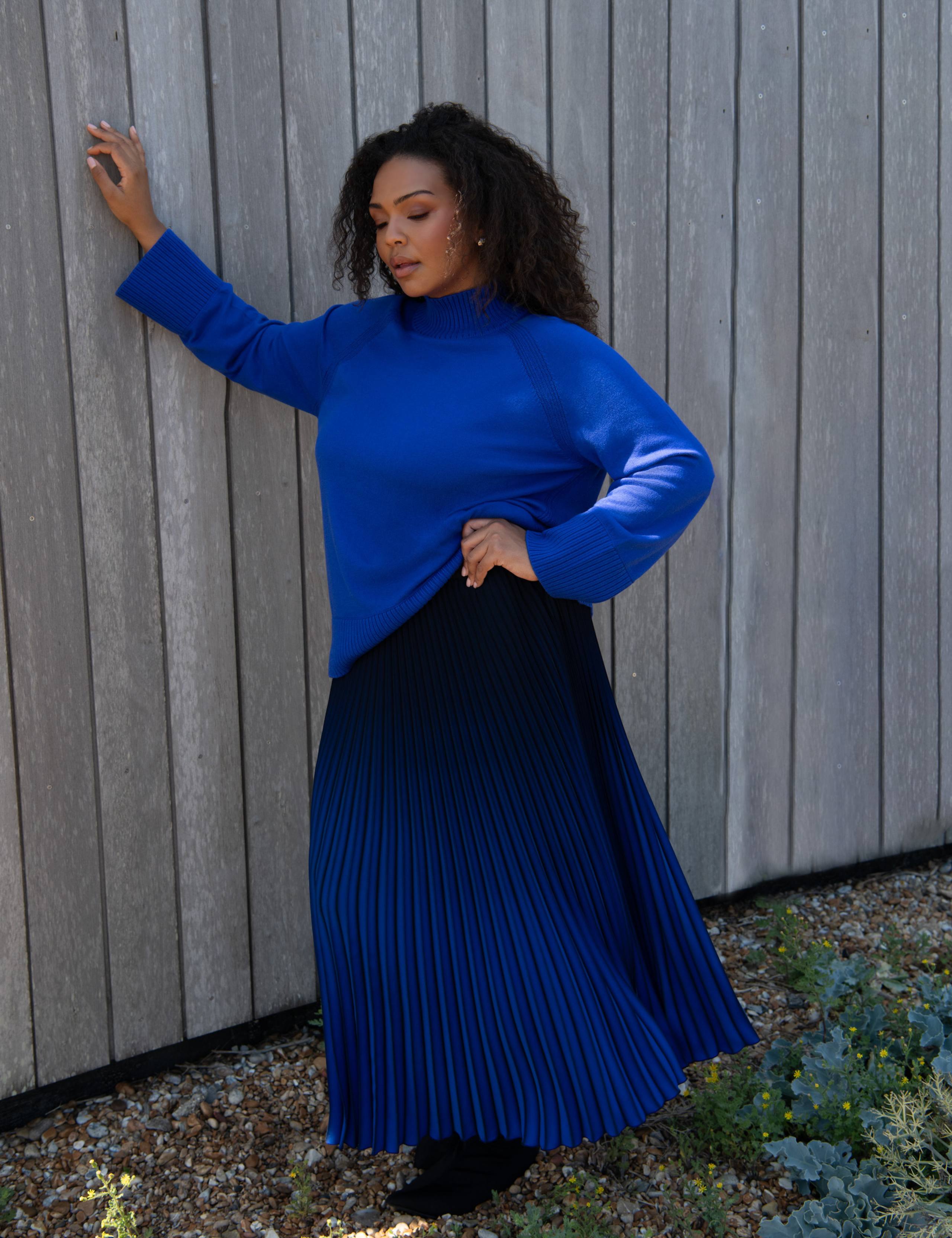 Cotton Blend High Neck Jumper 3 of 8