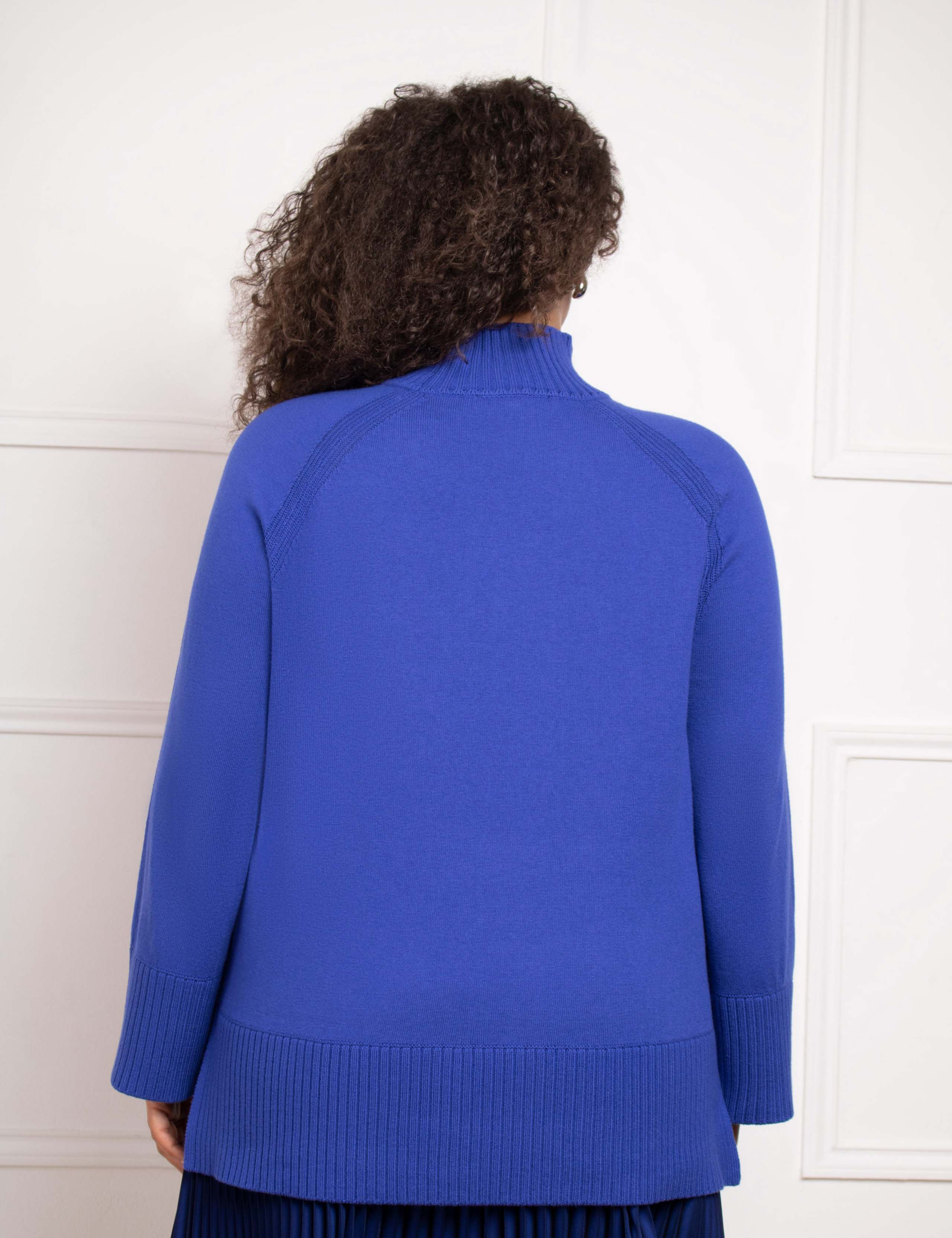Cotton Blend High Neck Jumper 8 of 8
