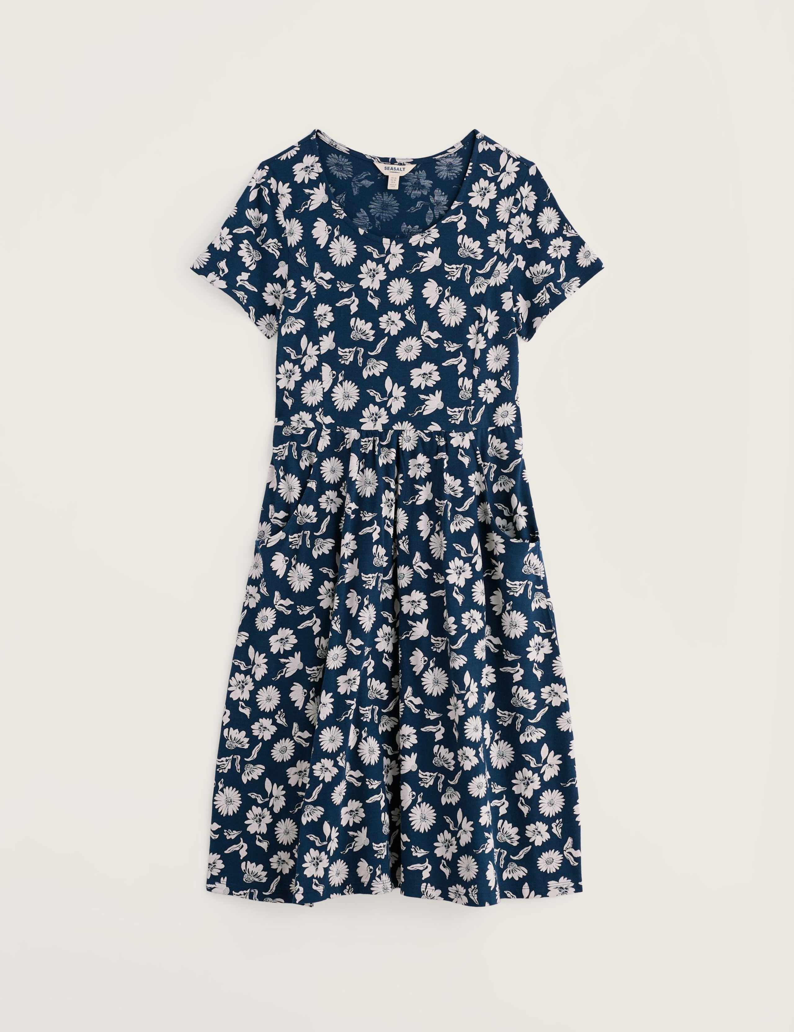 Pure Cotton Jersey Floral T-Shirt Dress 2 of 5