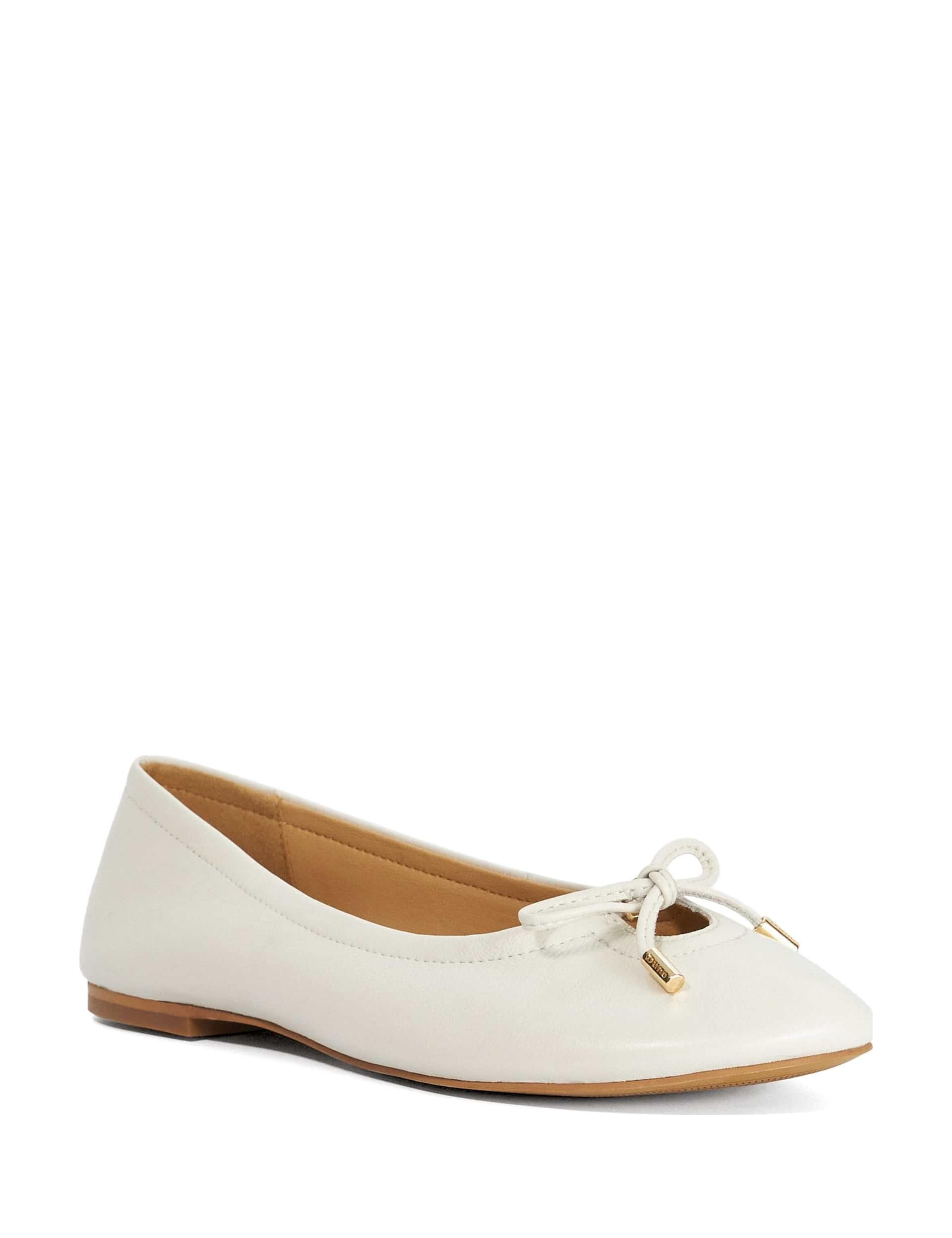 Leather Flat Ballet Pumps 2 of 6