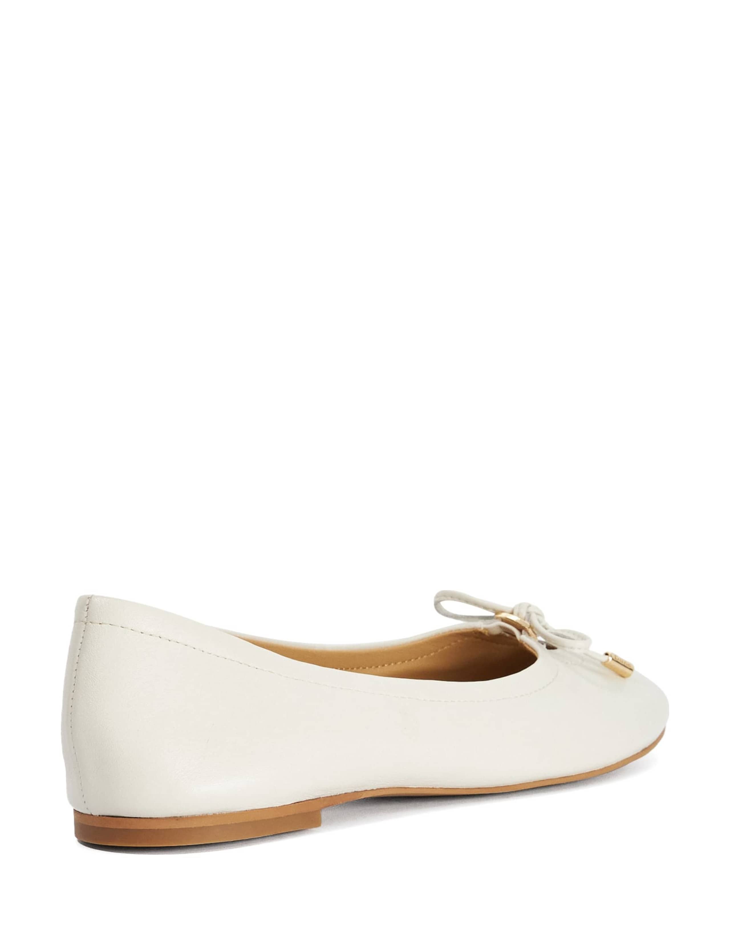 Leather Flat Ballet Pumps 5 of 6