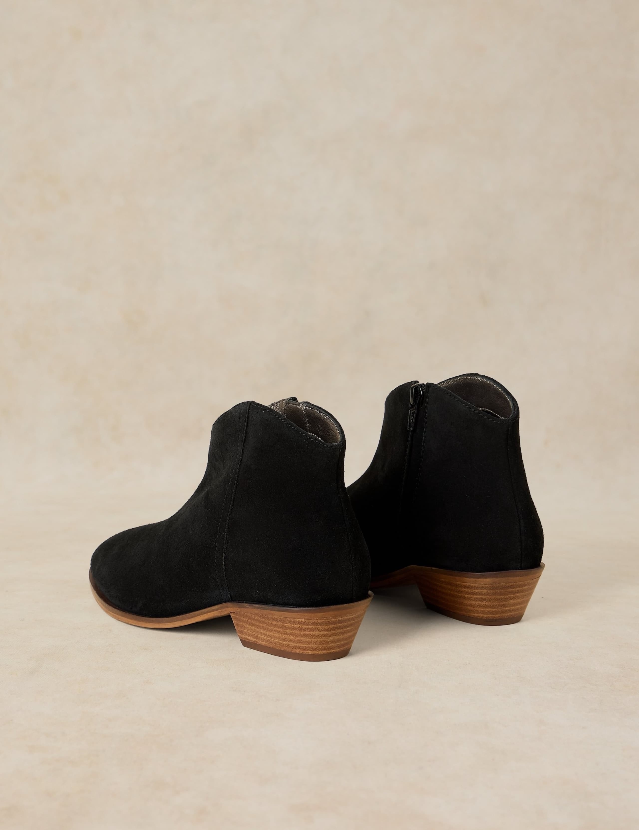 Wide Fit Suede Ankle Boots 3 of 4