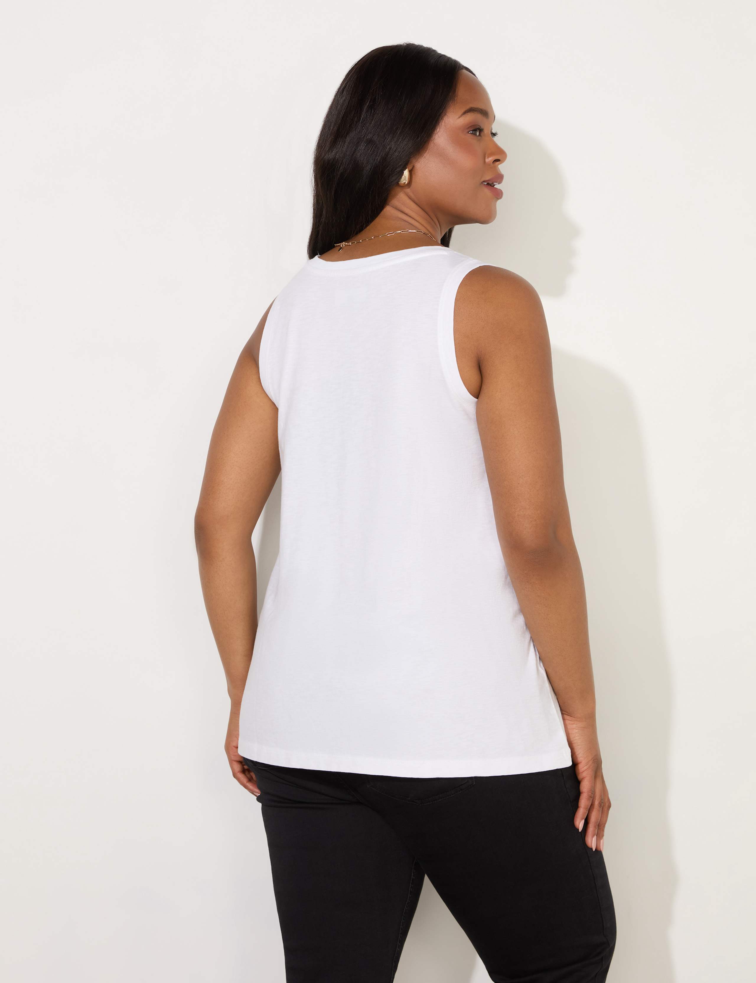 Pure Cotton V-Neck Vest 3 of 4