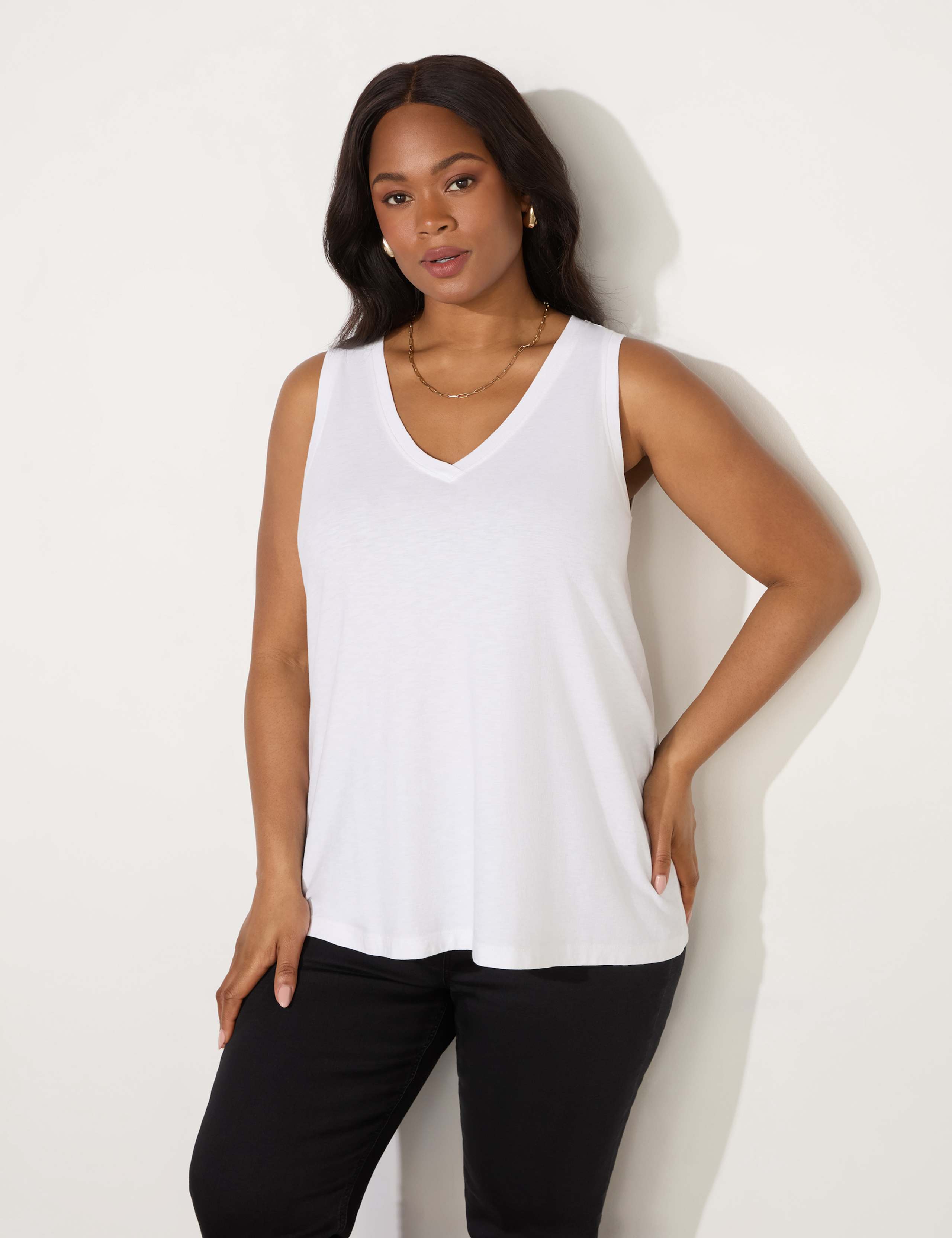 Pure Cotton V-Neck Vest 4 of 4