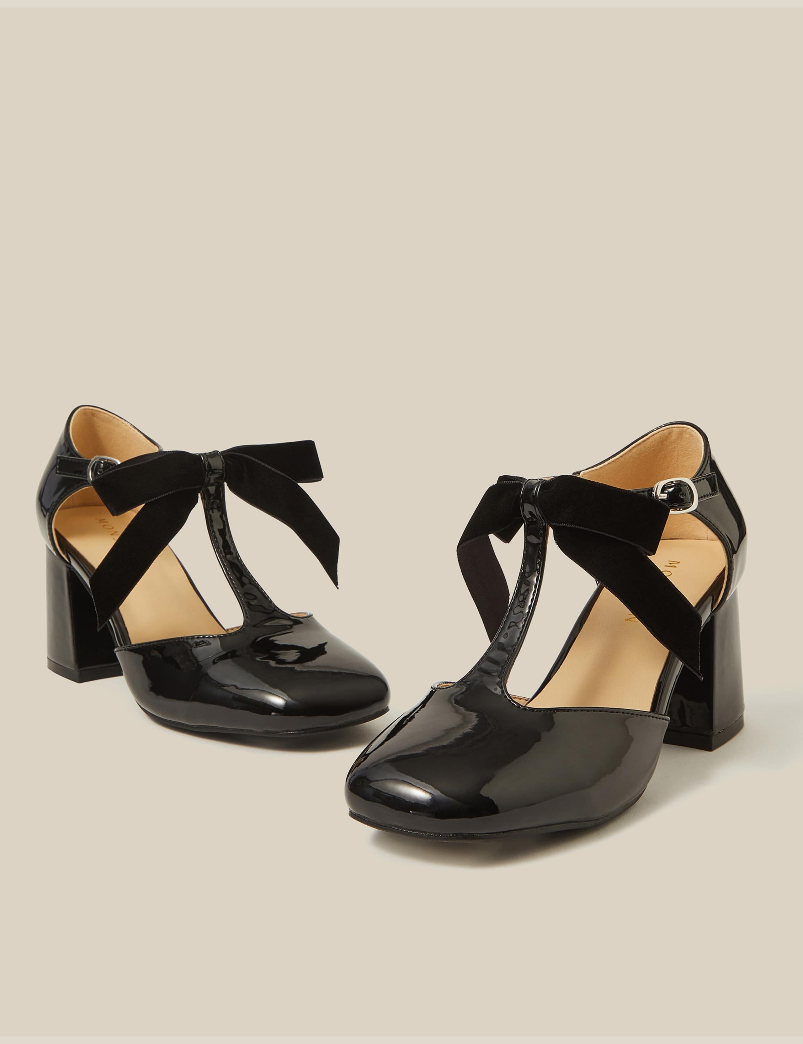 Patent Bow Detail Mary Jane Shoes 2 of 3