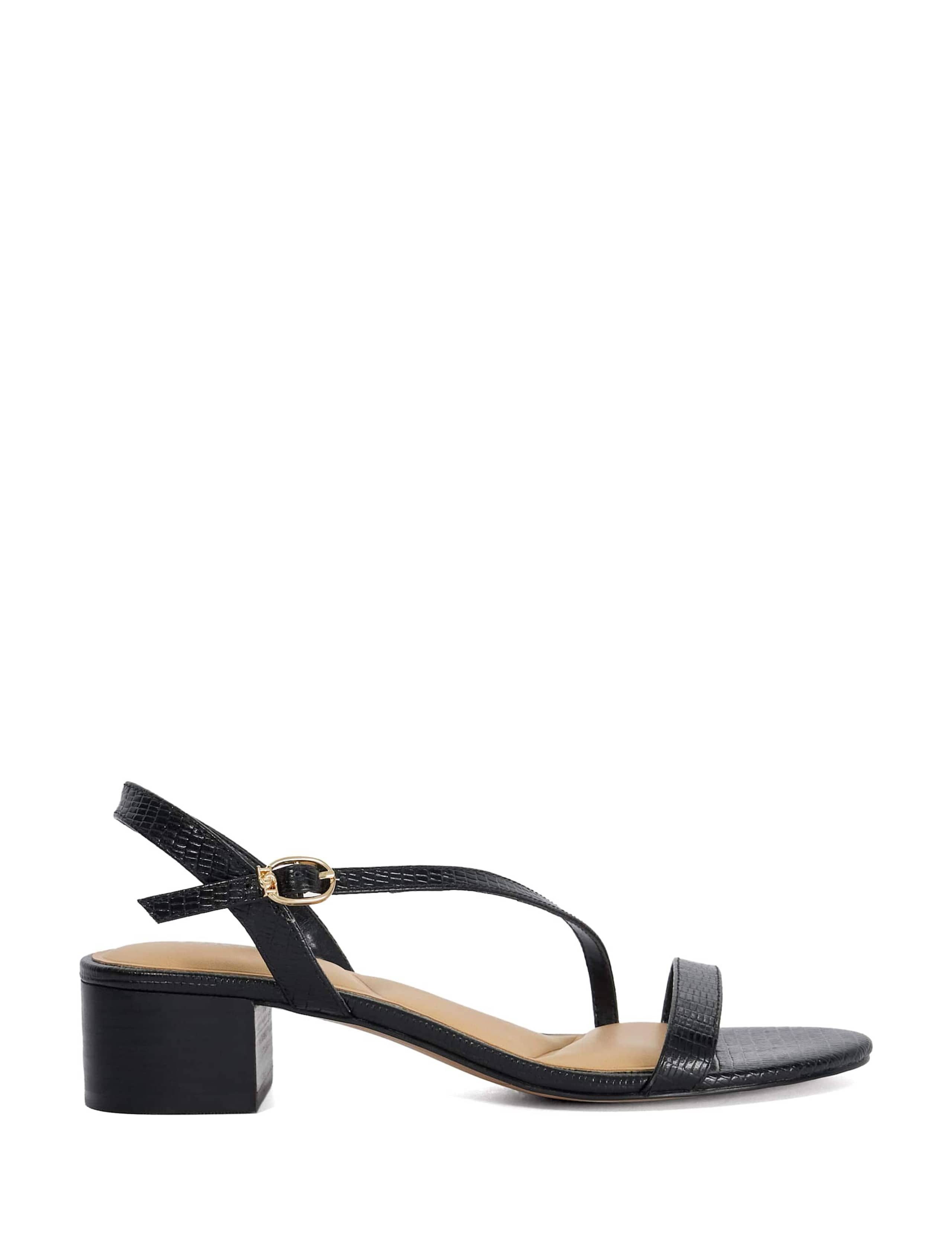 Leather Block Heel Sandals 1 of 5