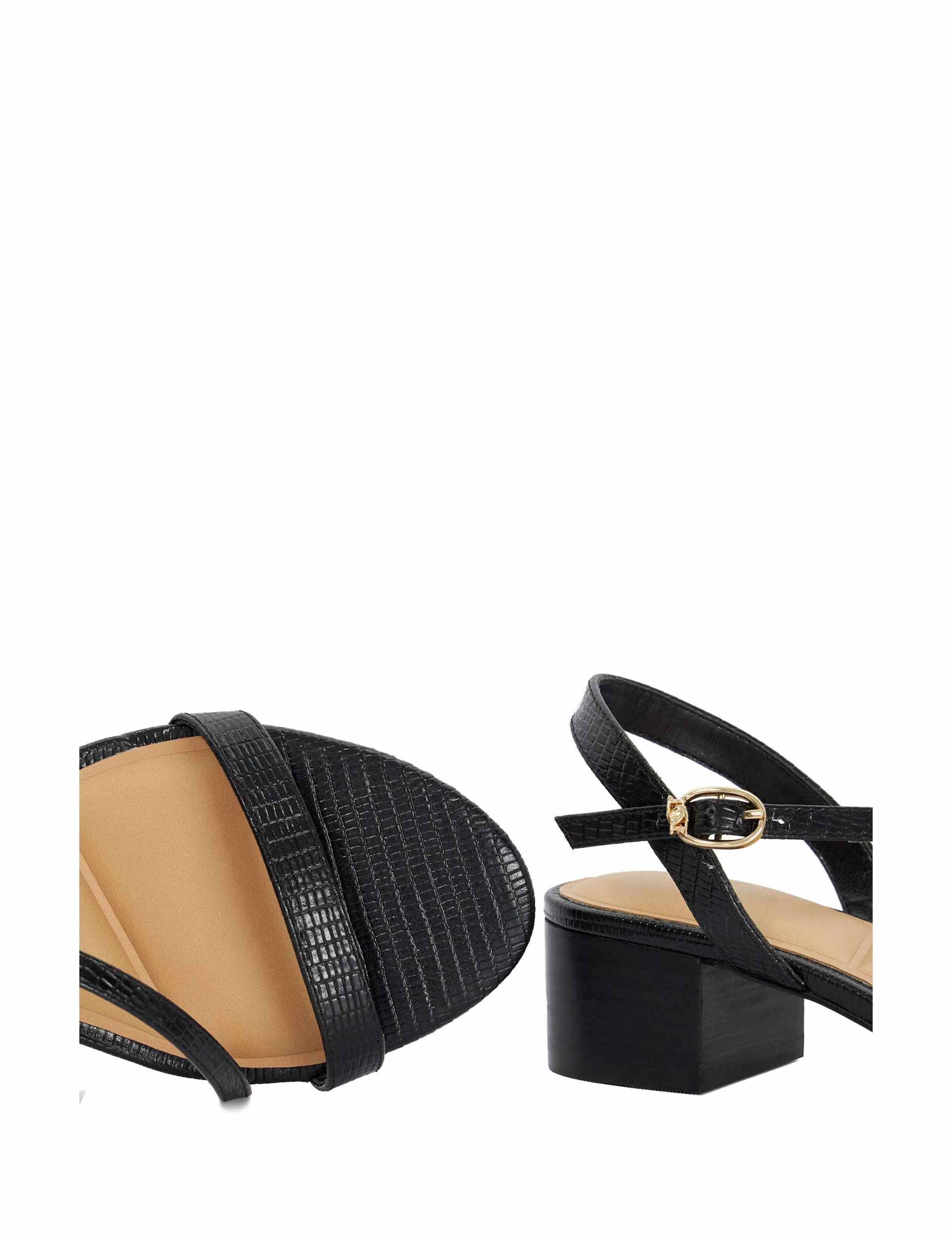 Leather Block Heel Sandals 5 of 5